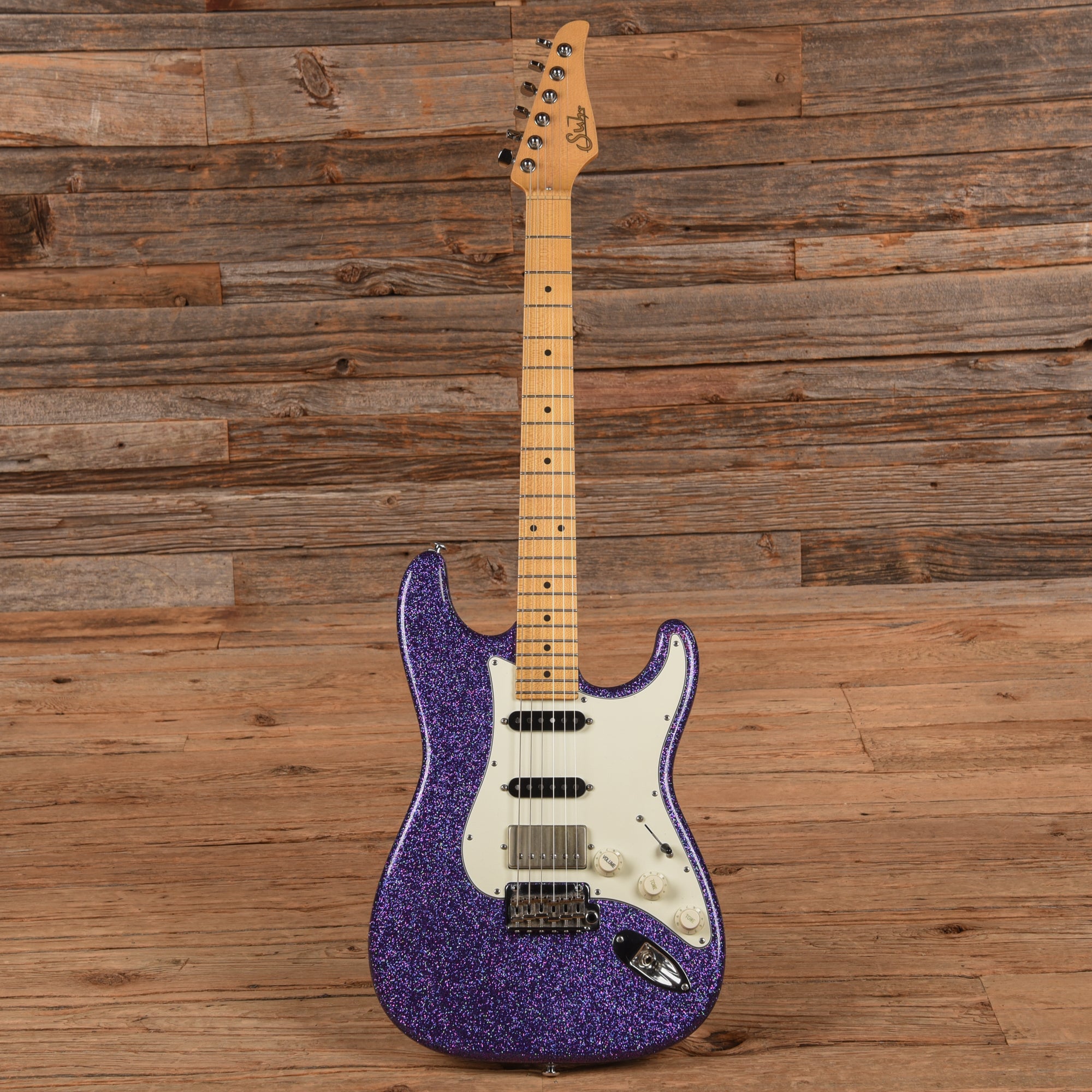 Suhr Custom Classic S HSS Purple Sparkle Electric Guitars / Solid Body