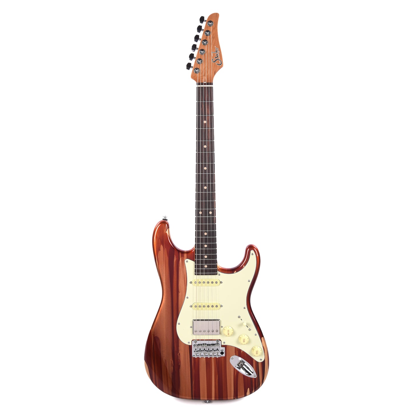 Suhr Custom Classic S HSS Root Beer Drip w/Roasted Maple Neck Electric Guitars / Solid Body