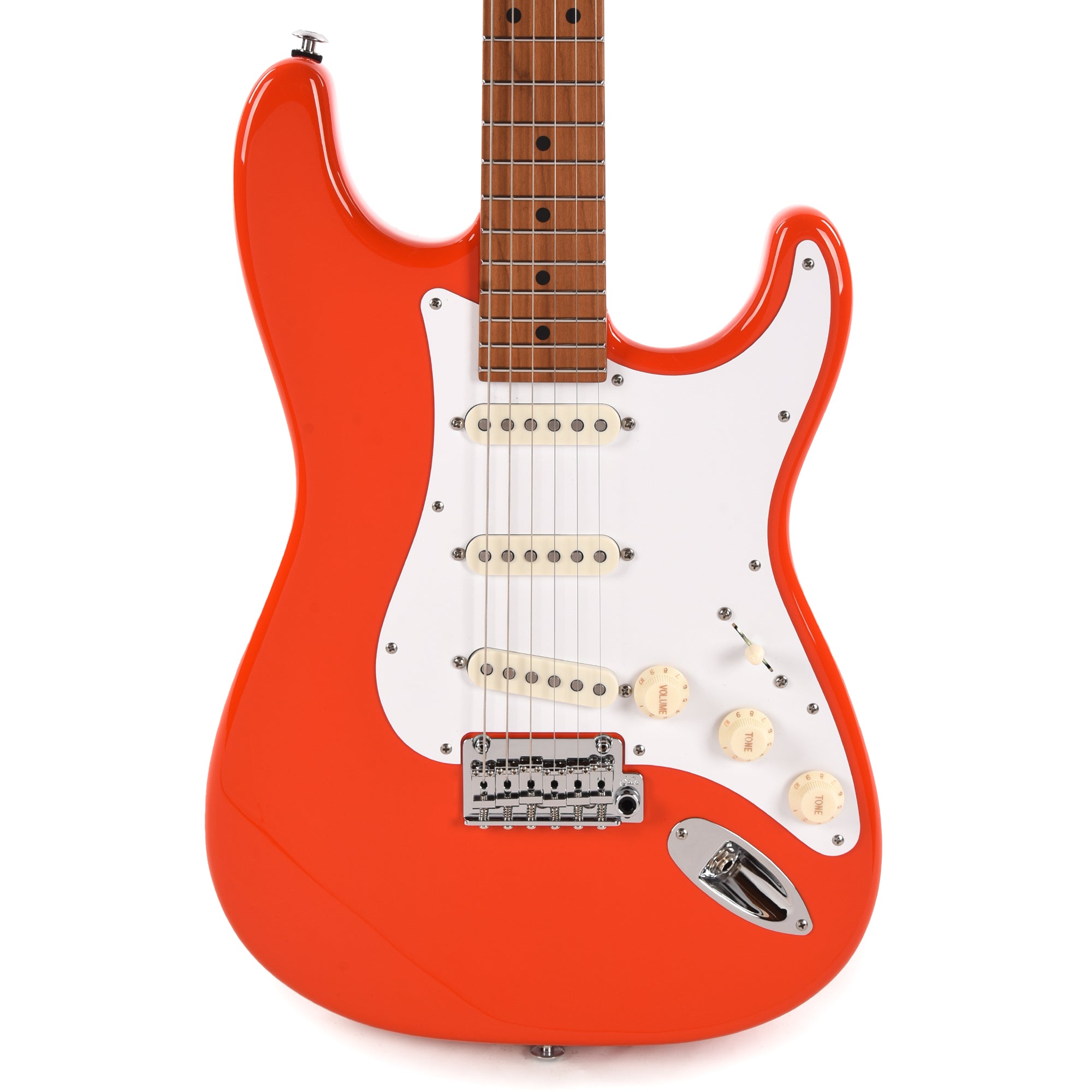 Suhr Custom Classic S SSS Fiesta Orange w/Roasted Maple Neck Electric Guitars / Solid Body