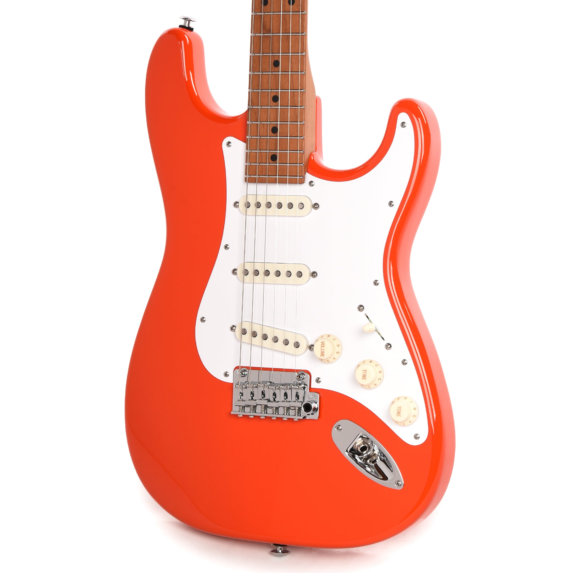 Suhr Custom Classic S SSS Fiesta Orange w/Roasted Maple Neck Electric Guitars / Solid Body