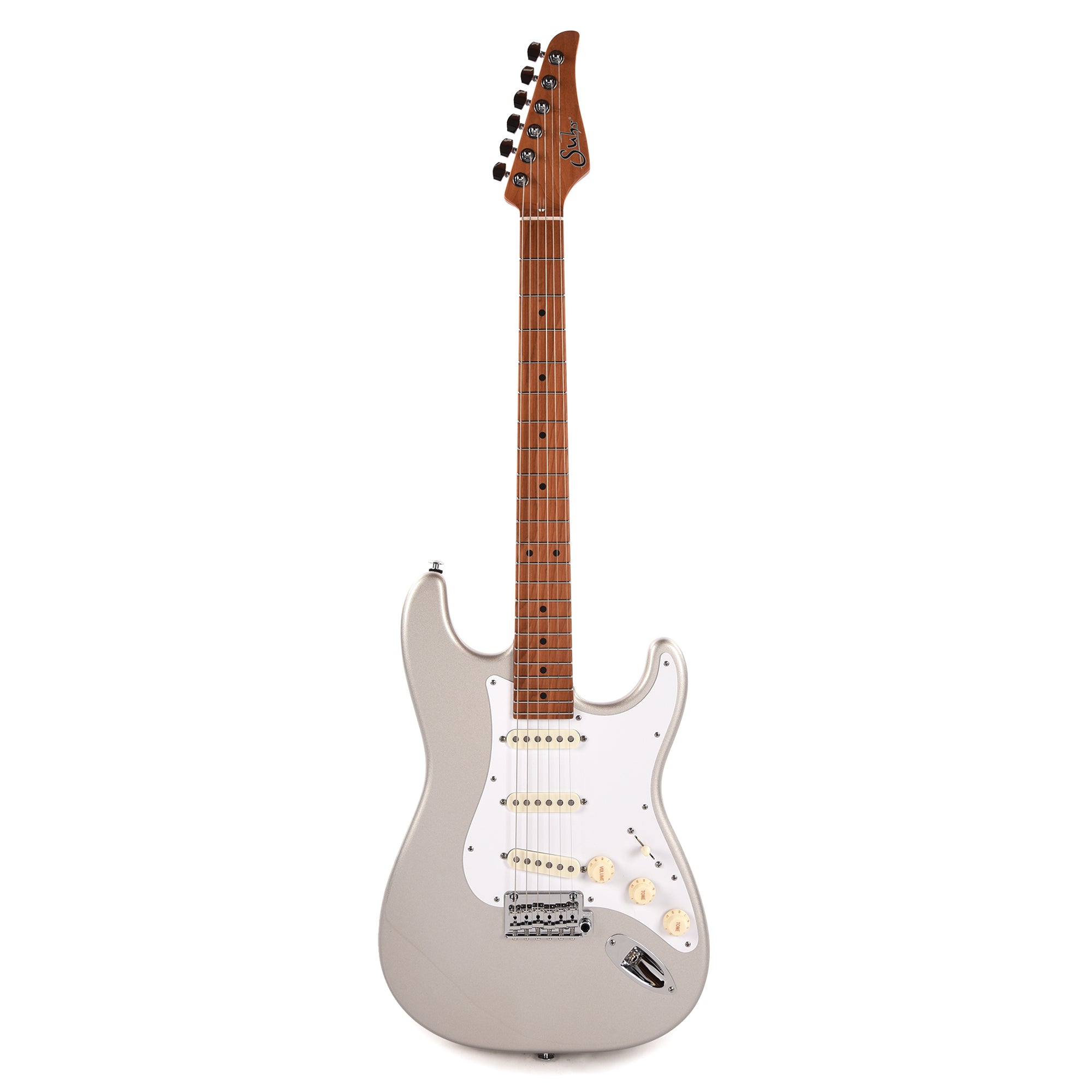Suhr Custom Classic S SSS Firemist Silver w/Roasted Maple Neck Electric Guitars / Solid Body