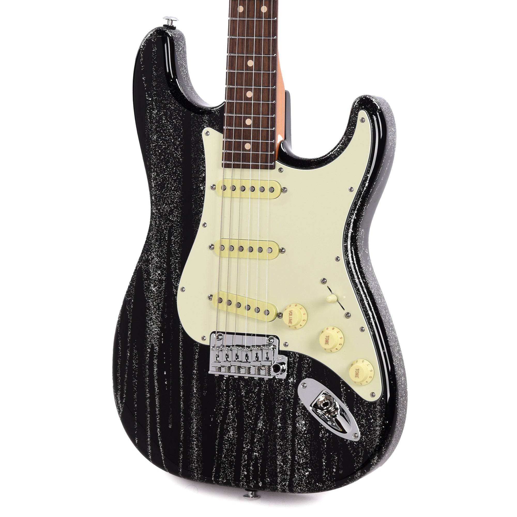 Suhr Custom Classic S SSS Silver Sparkle Drip w/Roasted Maple Neck Electric Guitars / Solid Body