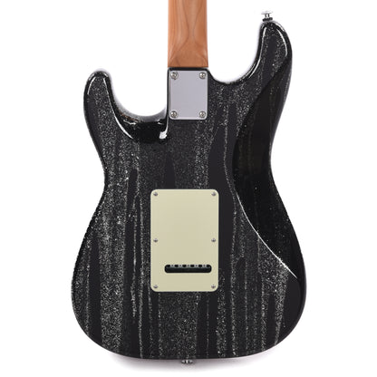 Suhr Custom Classic S SSS Silver Sparkle Drip w/Roasted Maple Neck Electric Guitars / Solid Body