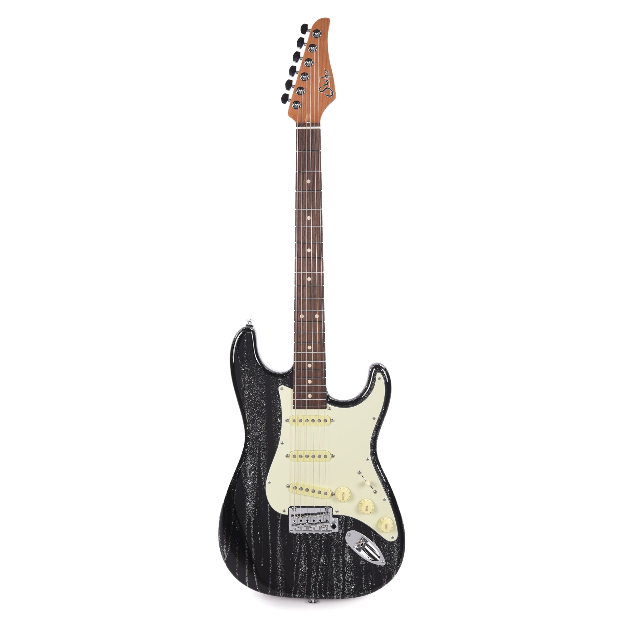 Suhr Custom Classic S SSS Silver Sparkle Drip w/Roasted Maple Neck Electric Guitars / Solid Body