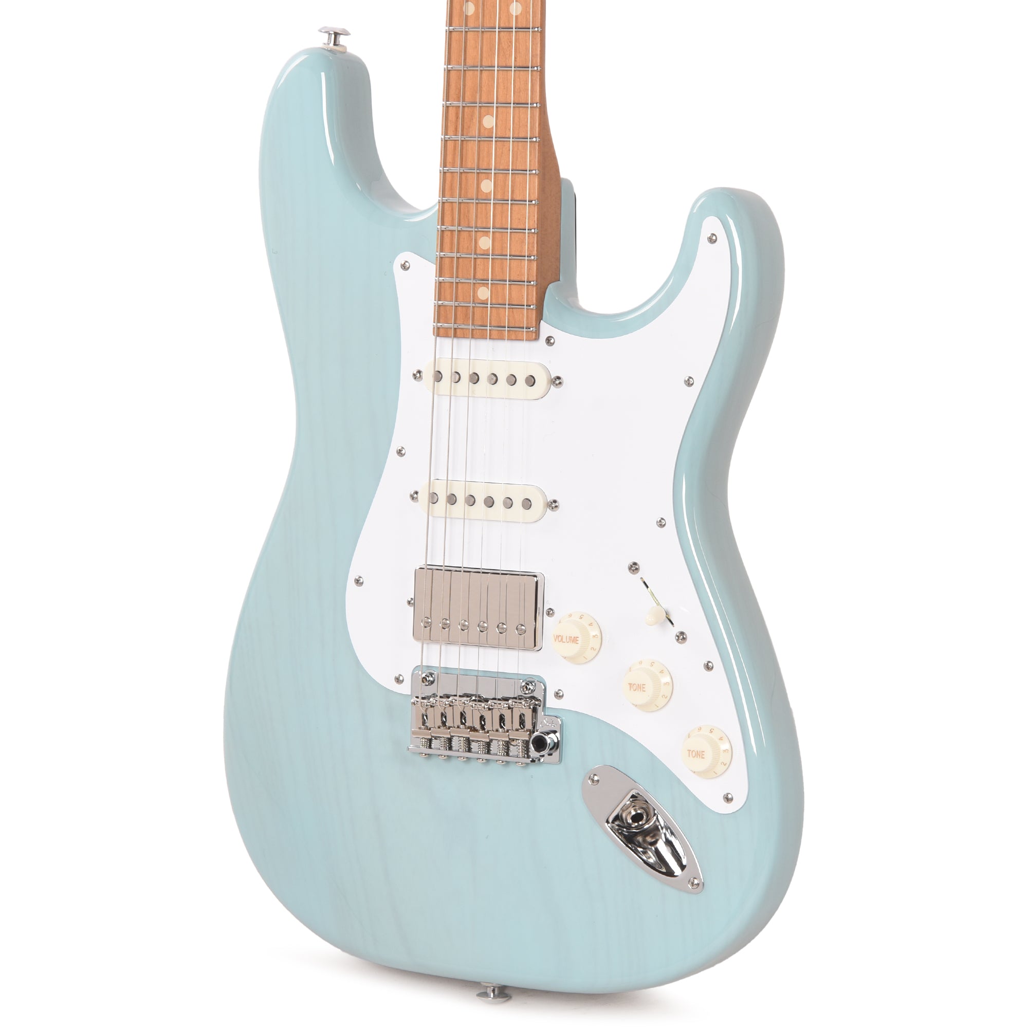 Suhr Custom Classic S Swamp Ash HSS Trans Daphne Blue w/Roasted Maple Neck Electric Guitars / Solid Body
