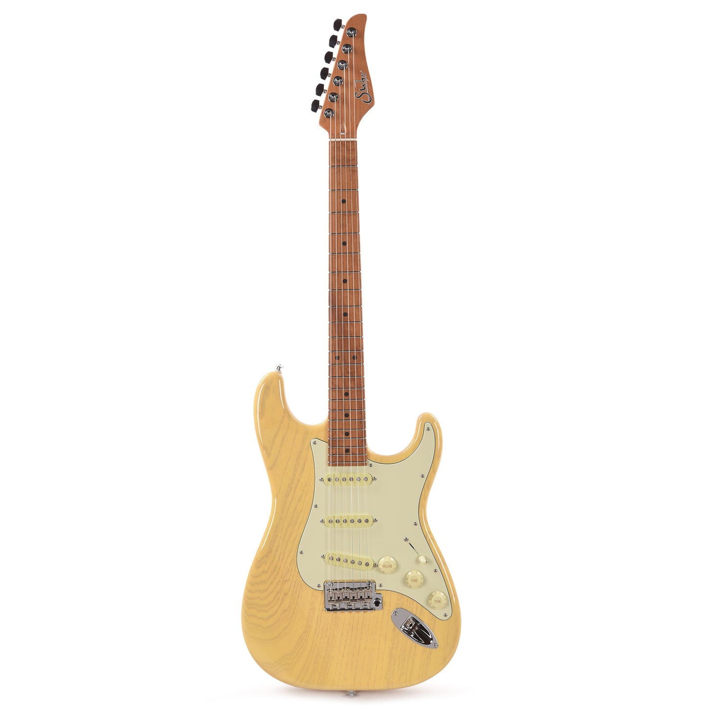 Suhr Custom Classic S Swamp Ash SSS Trans Blonde w/Roasted Maple Neck Electric Guitars / Solid Body
