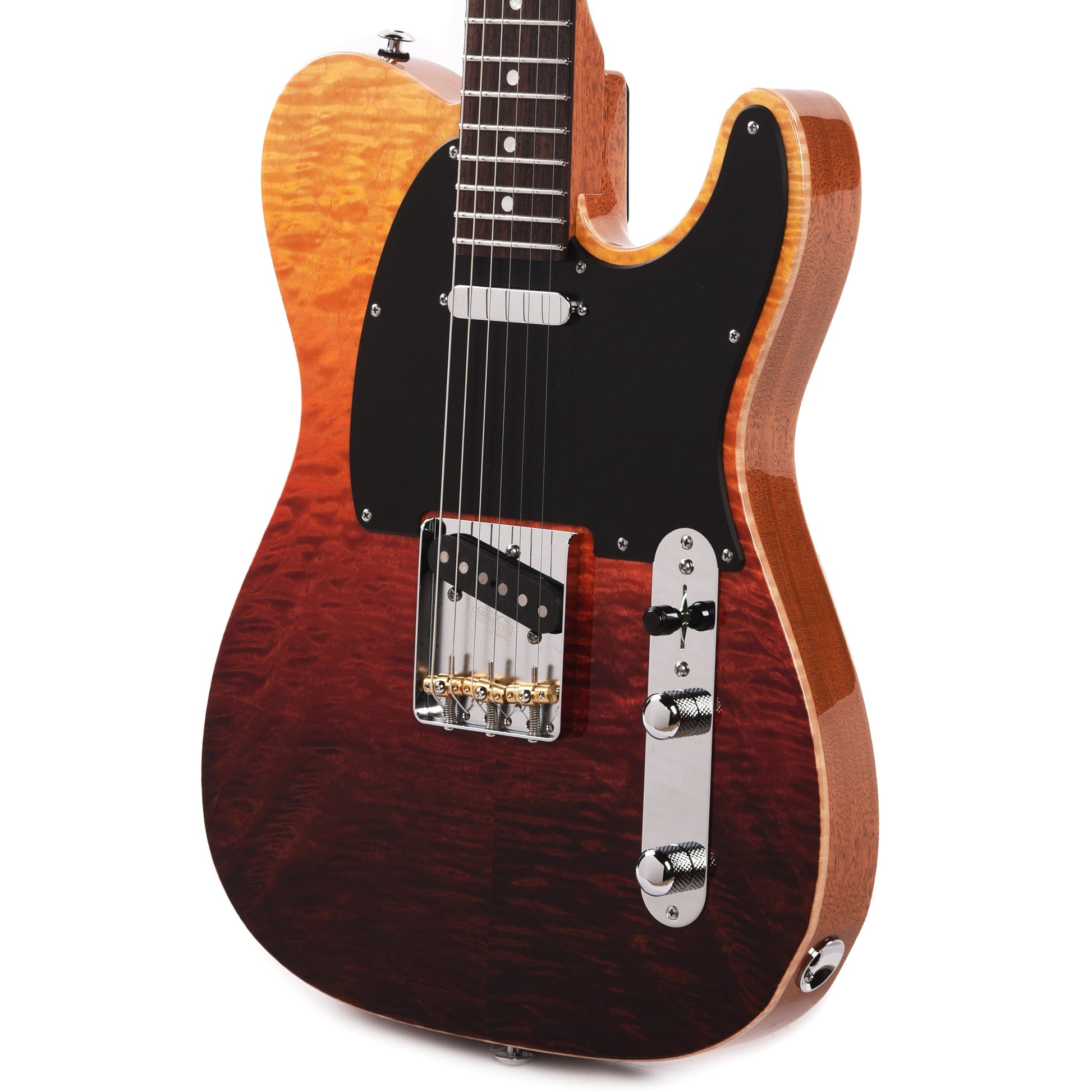 Suhr Custom Classic T Angel Quilt Maple/Mahogany Desert Gradient Electric Guitars / Solid Body