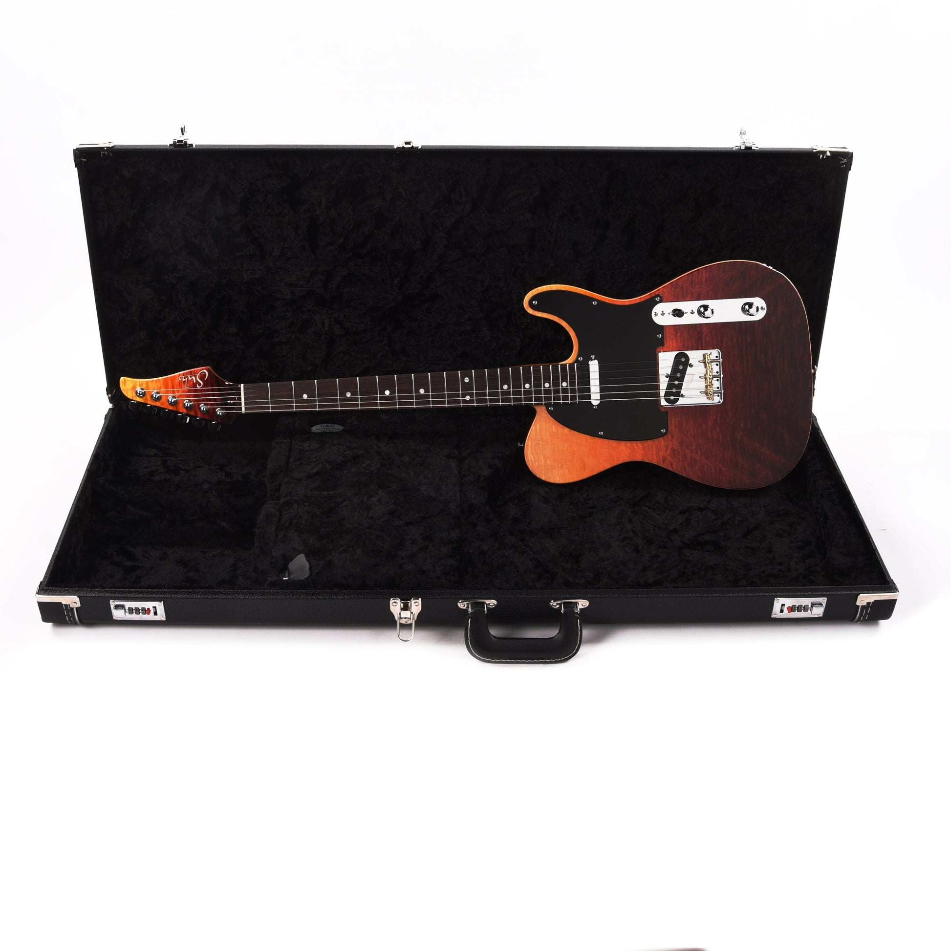 Suhr Custom Classic T Angel Quilt Maple/Mahogany Desert Gradient Electric Guitars / Solid Body