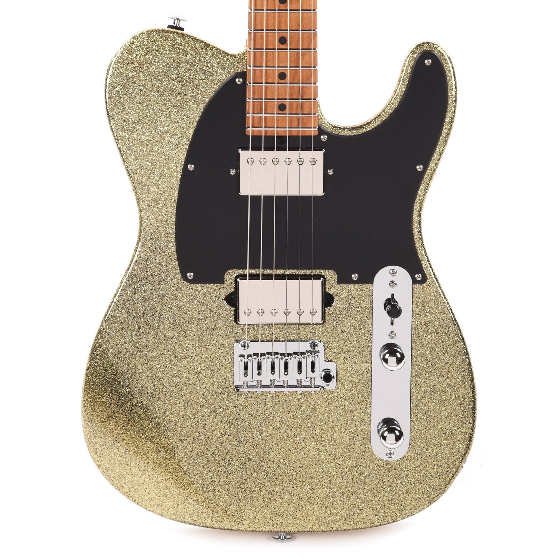 Suhr Custom Classic T Paulownia HH Gold Sparkle w/1-Piece Roasted Maple Neck Electric Guitars / Solid Body