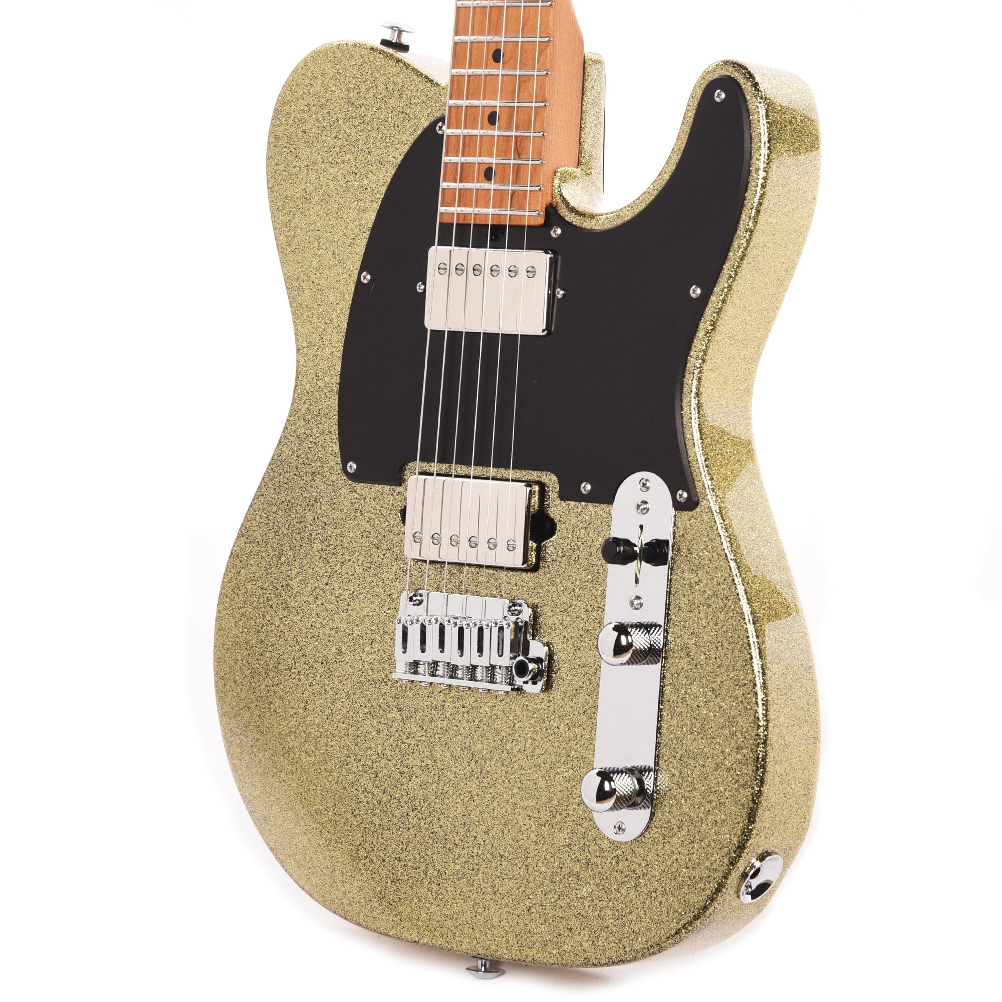 Suhr Custom Classic T Paulownia HH Gold Sparkle w/1-Piece Roasted Maple Neck Electric Guitars / Solid Body