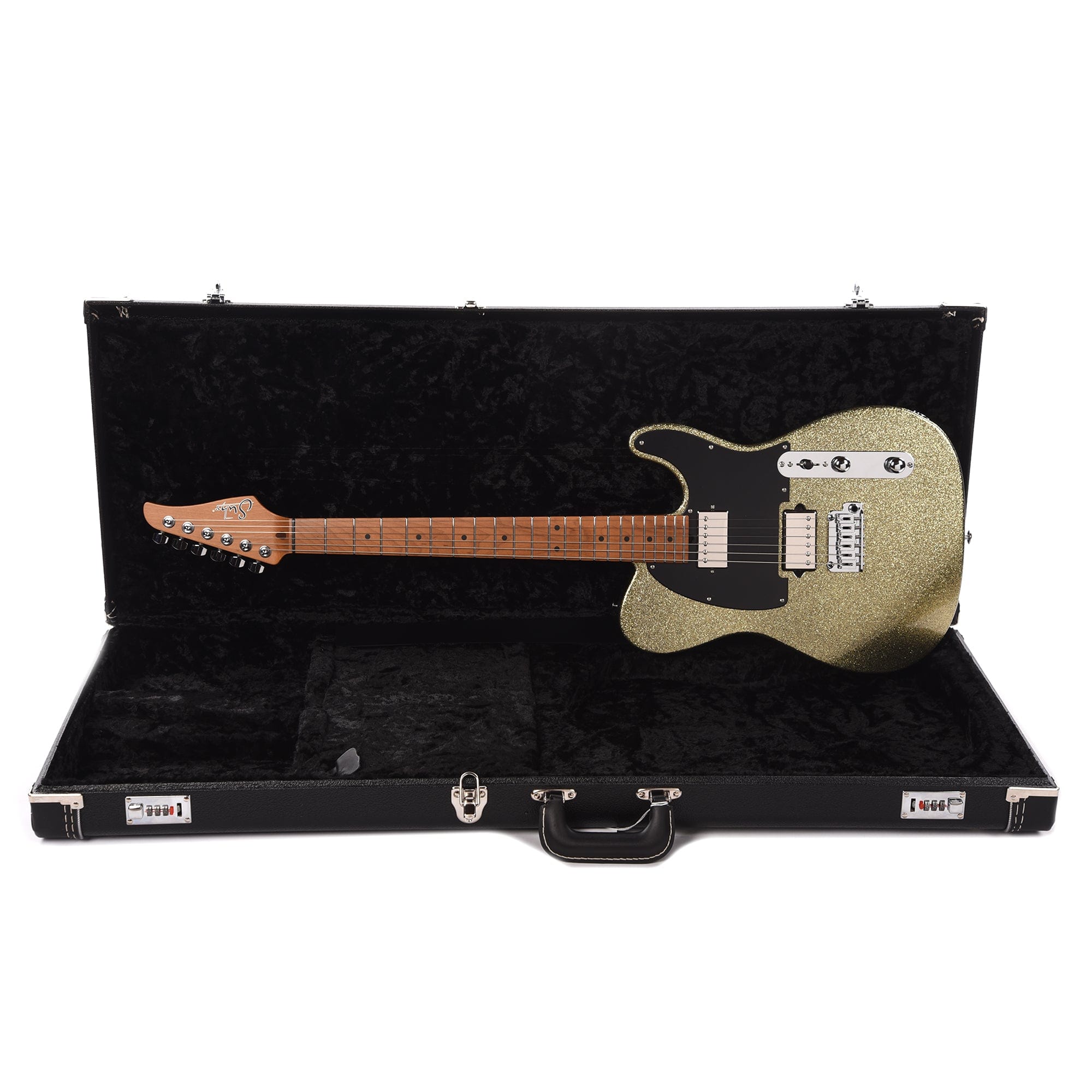 Suhr Custom Classic T Paulownia HH Gold Sparkle w/1-Piece Roasted Maple Neck Electric Guitars / Solid Body