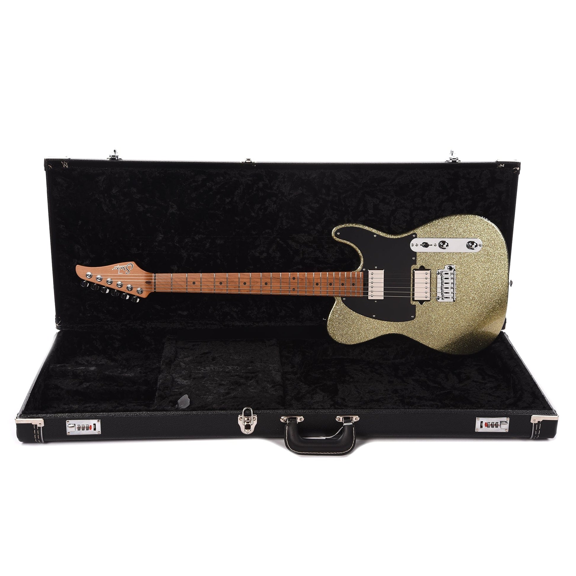 Suhr Custom Classic T Paulownia HH Gold Sparkle w/1-Piece Roasted Maple Neck Electric Guitars / Solid Body
