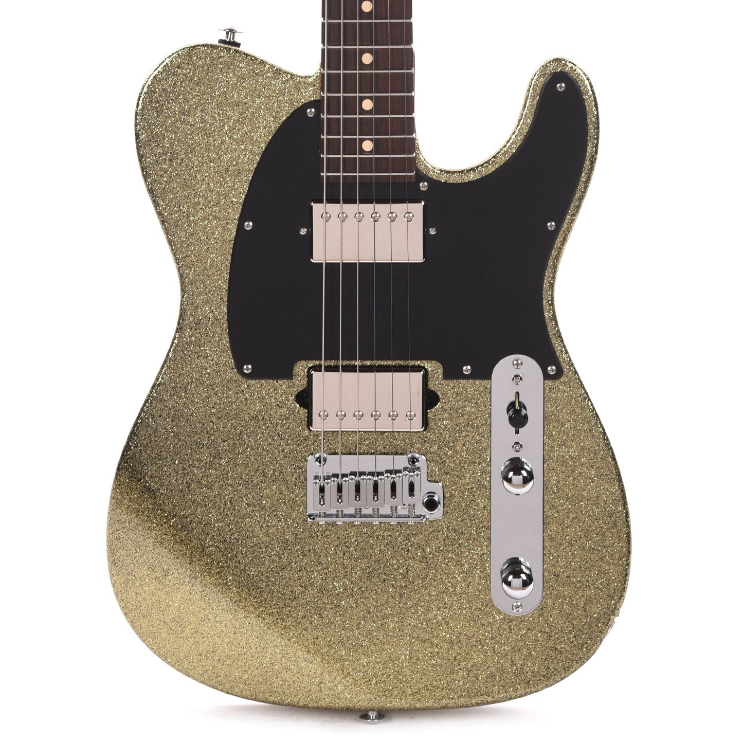 Suhr Custom Classic T Paulownia HH Gold Sparkle w/Roasted Neck & Rosewood Fingerboard Electric Guitars / Solid Body