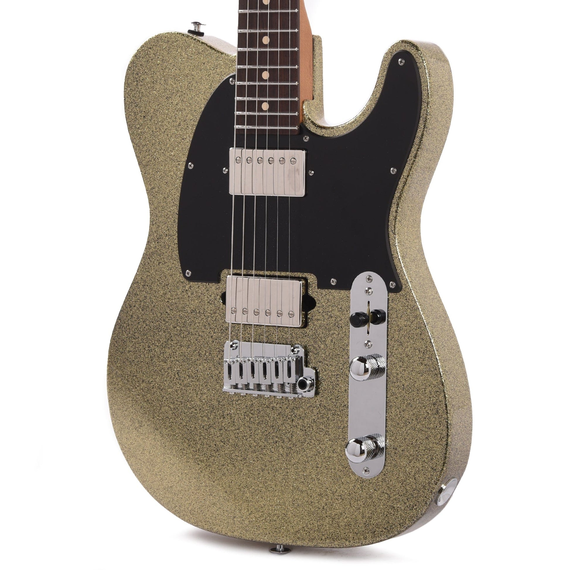 Suhr Custom Classic T Paulownia HH Gold Sparkle w/Roasted Neck & Rosewood Fingerboard Electric Guitars / Solid Body