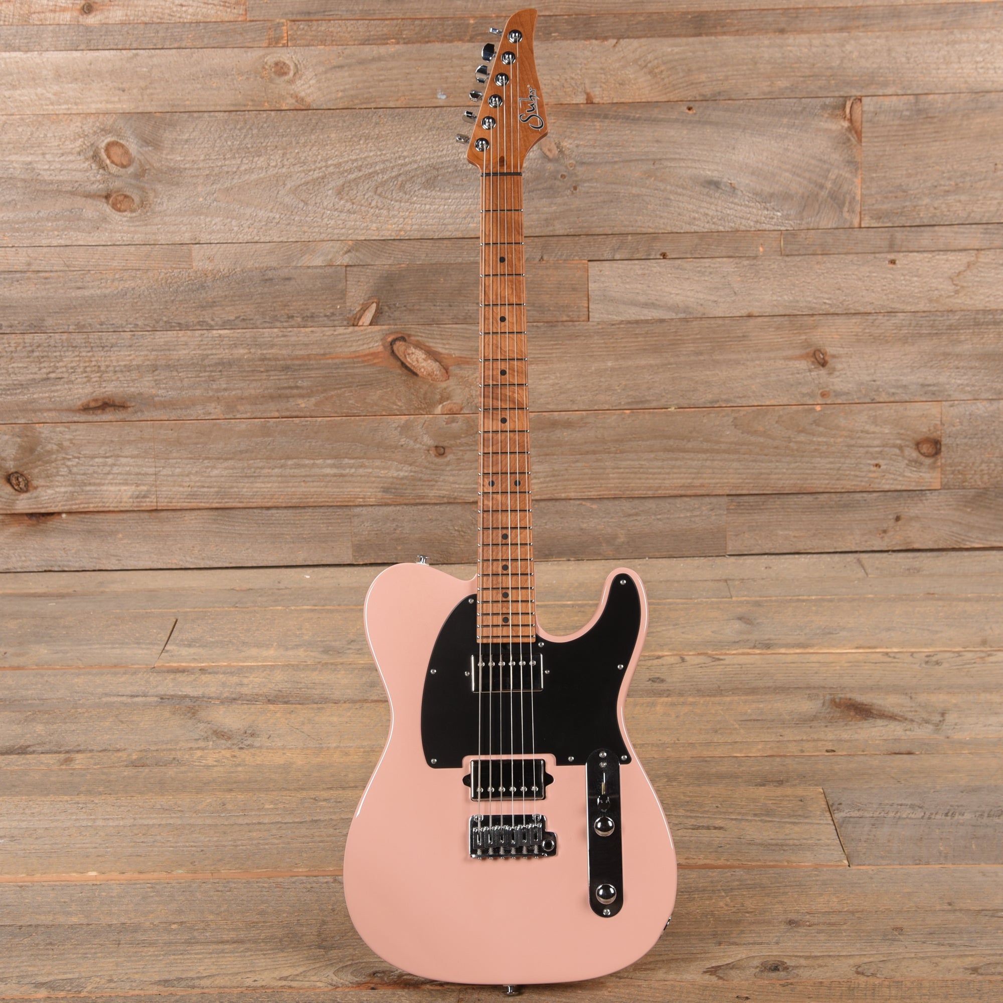 Suhr Custom Classic T Paulownia HH Shell Pink w/1-Piece Roasted Maple Neck Electric Guitars / Solid Body