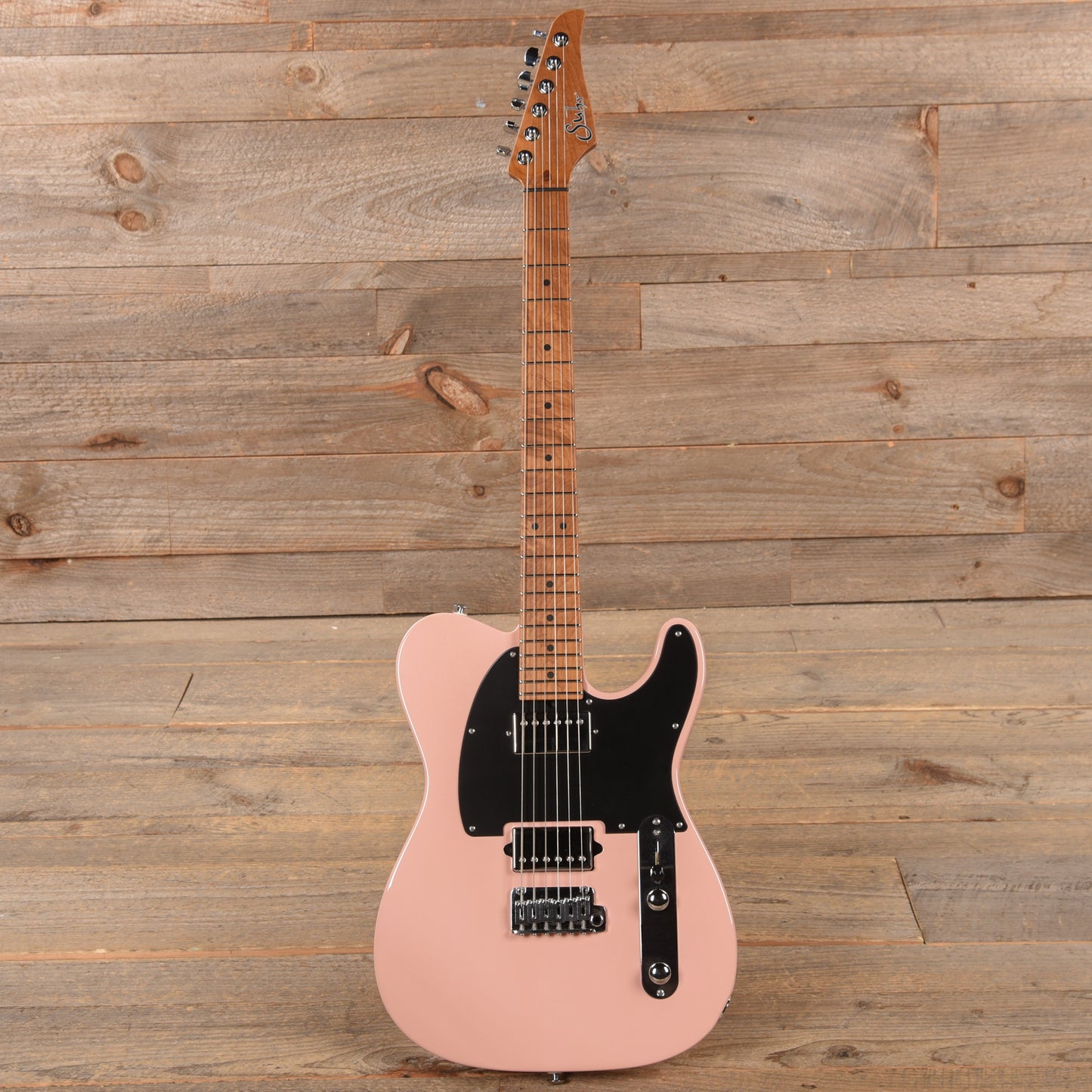 Suhr Custom Classic T Paulownia HH Shell Pink w/1-Piece Roasted Maple Neck Electric Guitars / Solid Body