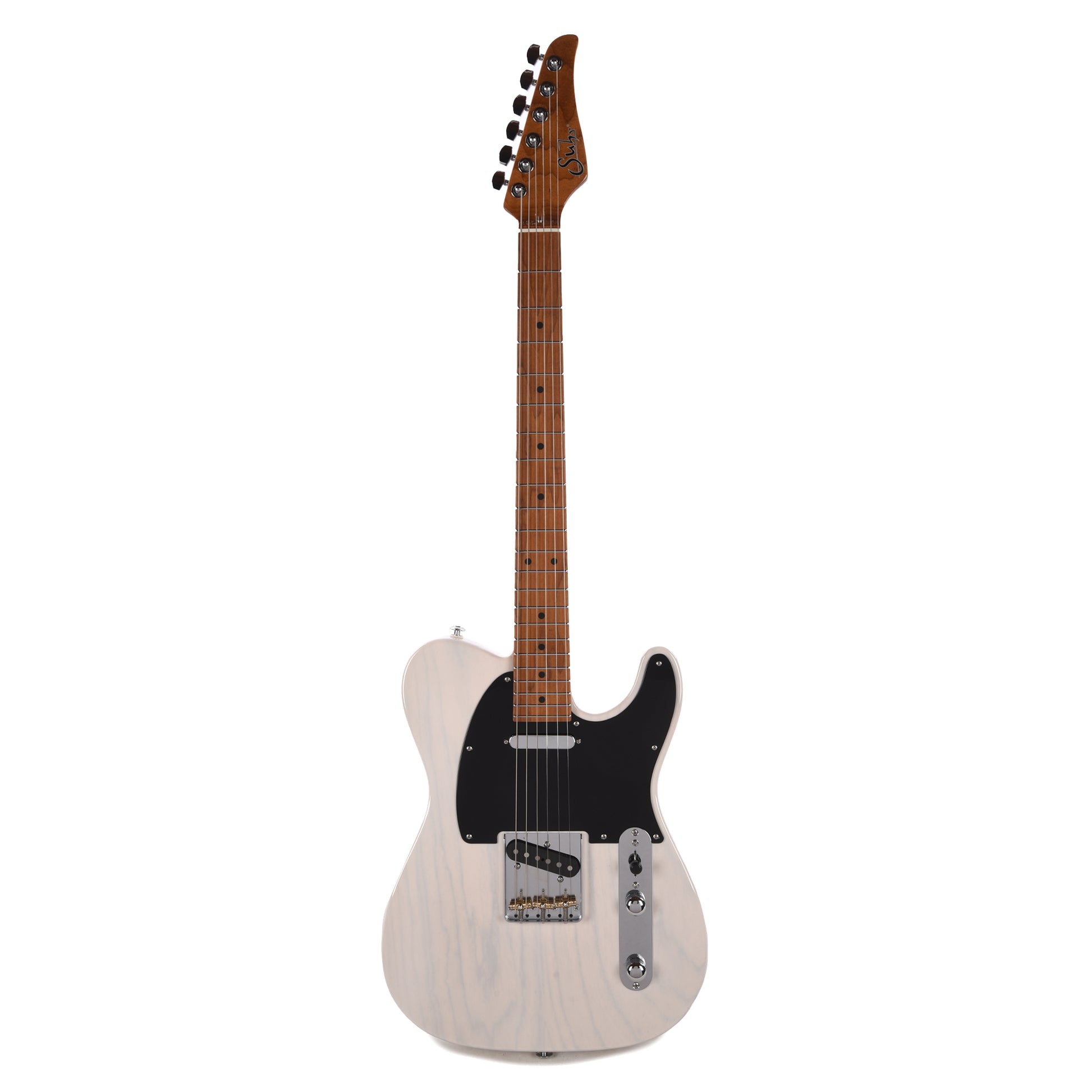 Suhr Custom Classic T Swamp Ash Trans White w/Roasted Maple Neck Electric Guitars / Solid Body