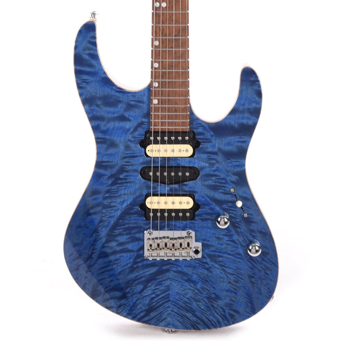 Suhr Custom "CME Spec" Modern HSH Trans Blue w/CME Hand-Selected Angel Quilt Maple Top Electric Guitars / Solid Body
