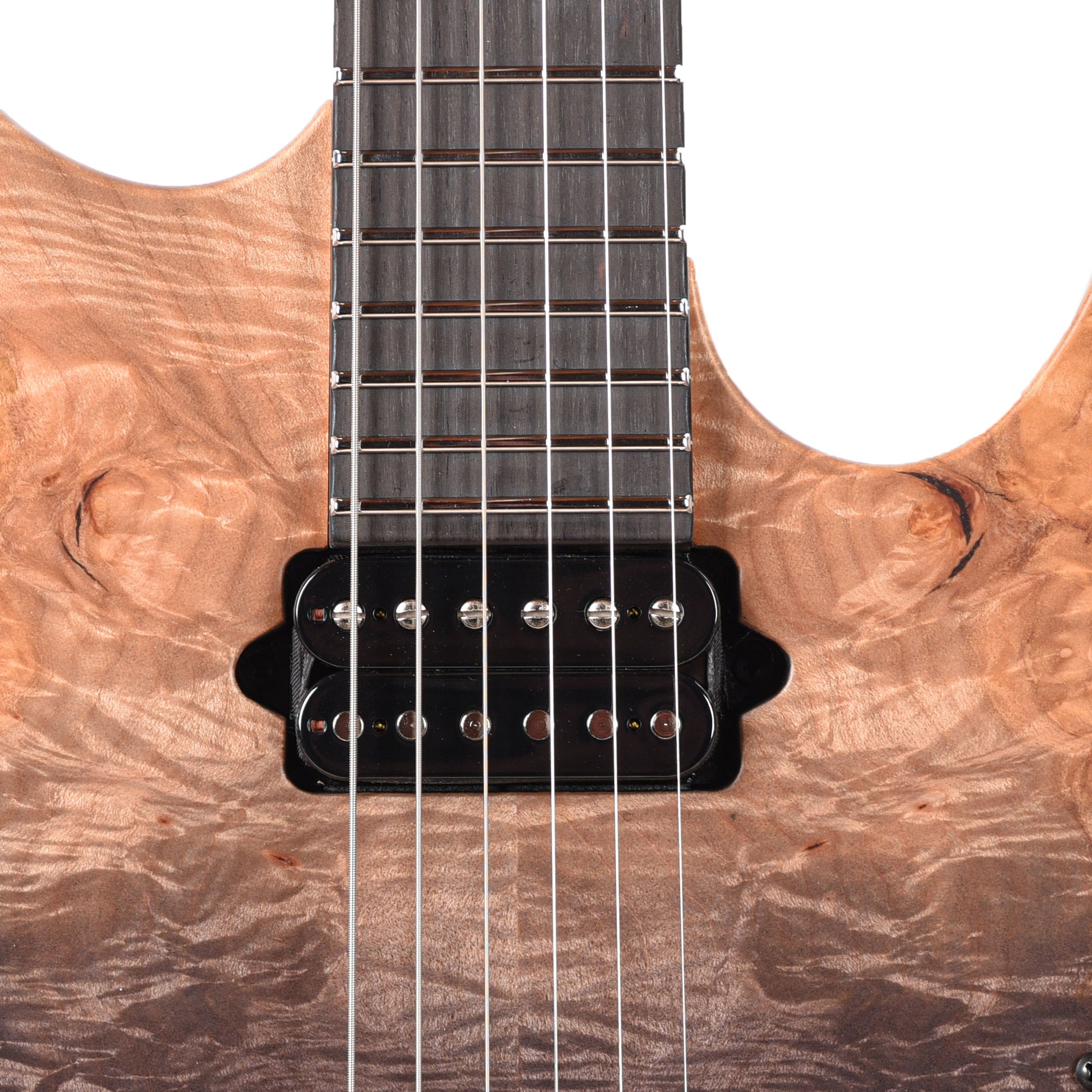 Suhr Custom Modern Black Gradient w/CME-Selected Burl Maple Top Electric Guitars / Solid Body