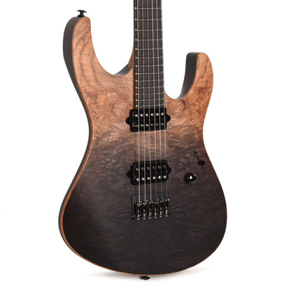 Suhr Custom Modern Black Gradient w/CME-Selected Burl Maple Top Electric Guitars / Solid Body