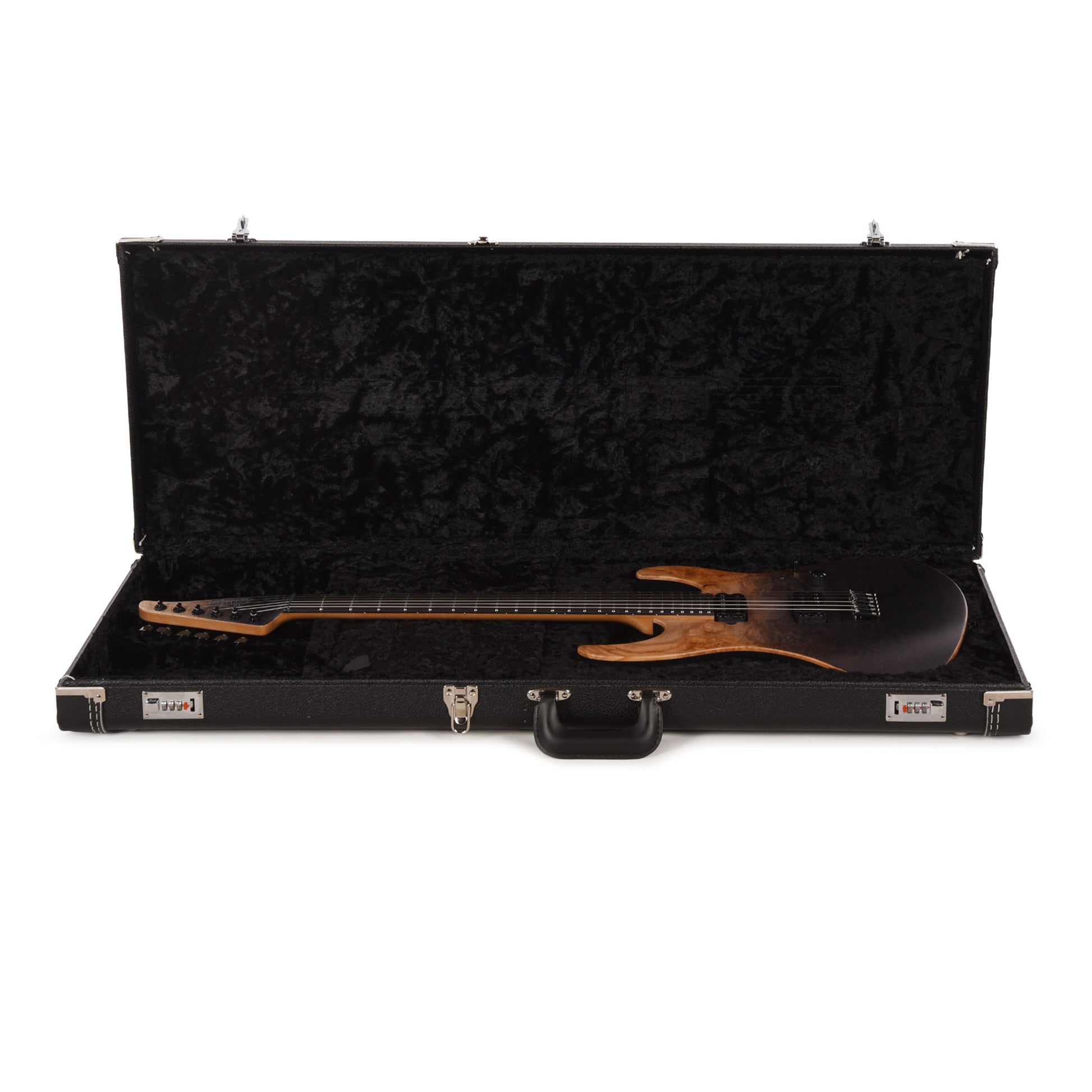 Suhr Custom Modern Black Gradient w/CME-Selected Burl Maple Top Electric Guitars / Solid Body