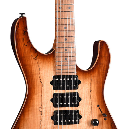 Suhr Custom Modern Brown Burst w/CME-Selected Spalt Maple Top Electric Guitars / Solid Body