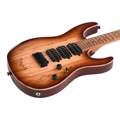 Suhr Custom Modern Brown Burst w/CME-Selected Spalt Maple Top Electric Guitars / Solid Body