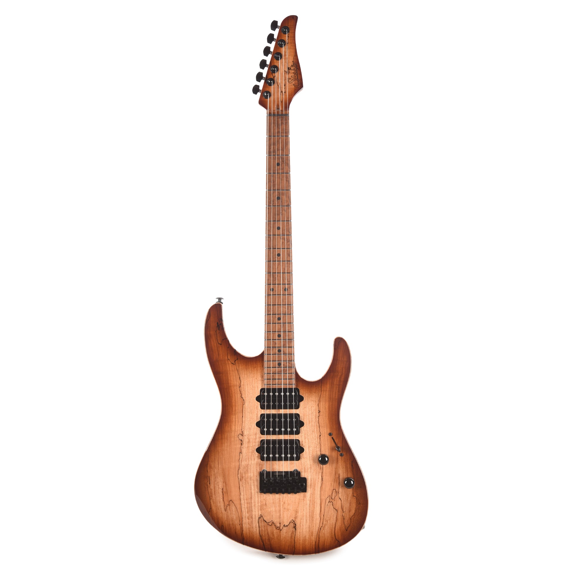 Suhr Custom Modern Brown Burst w/CME-Selected Spalt Maple Top Electric Guitars / Solid Body
