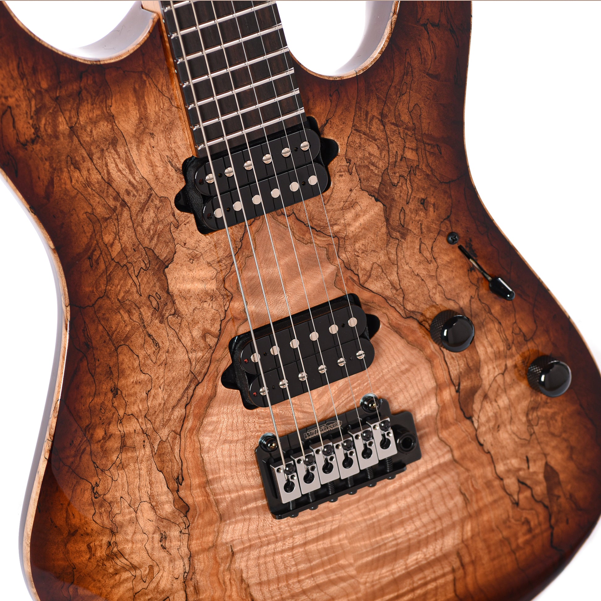 Suhr Custom Modern Brown Burst w/CME-Selected Spalt Maple Top Electric Guitars / Solid Body