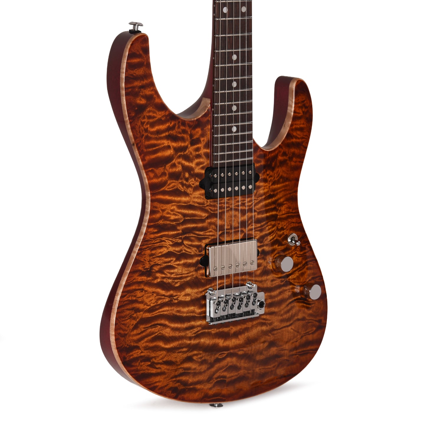 Suhr Custom Modern Carve Top Set Neck Copperhead Burst w/CME-Selected Quilt Maple Top Electric Guitars / Solid Body