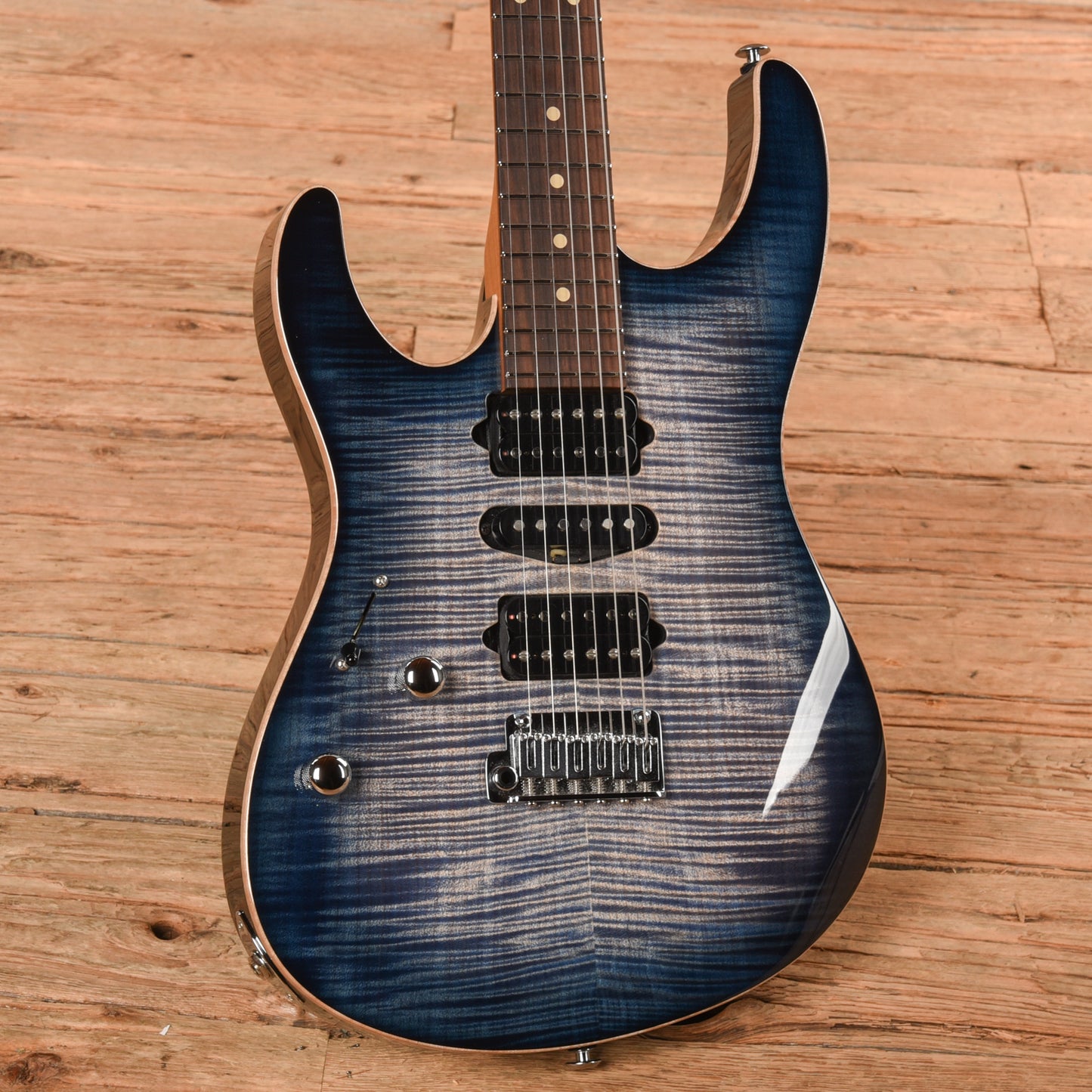 Suhr Custom Modern Faded Trans Whale Blue Burst Electric Guitars / Solid Body