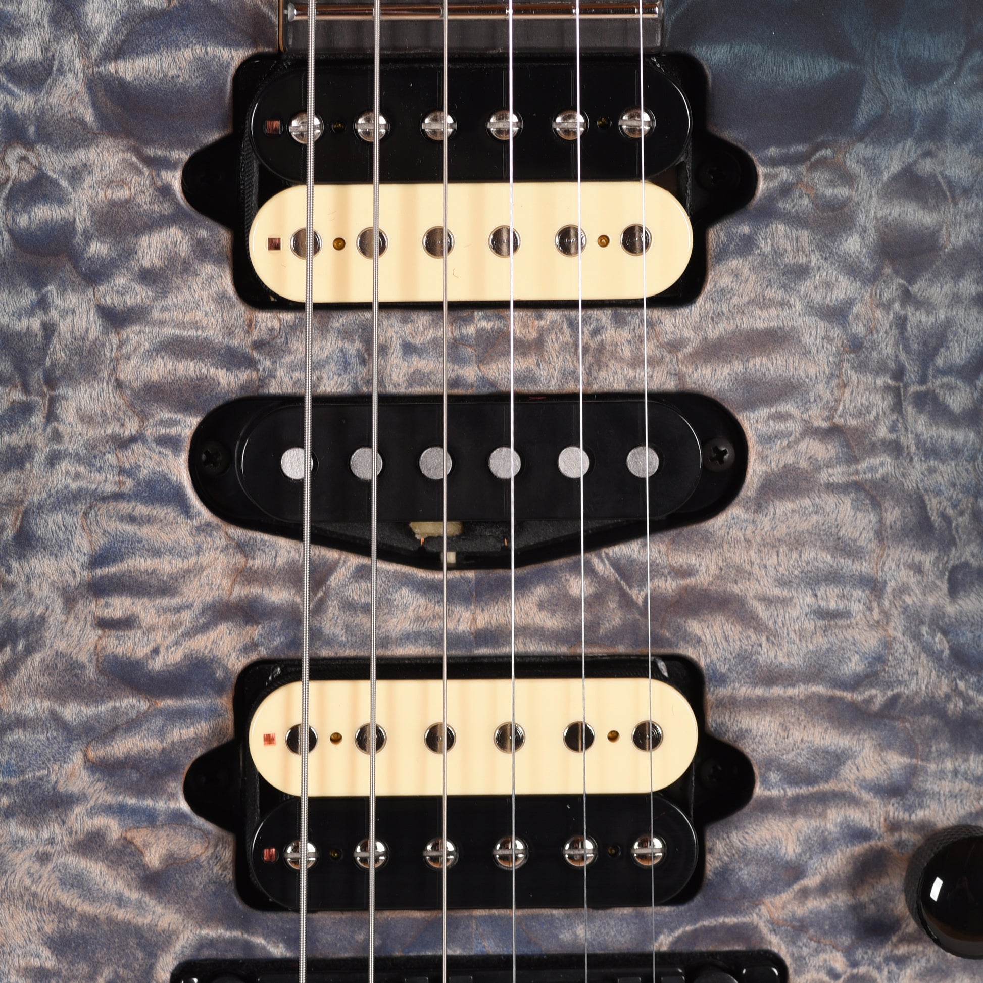 Suhr Custom Modern Faded Trans Whale Blue Burst w/CME-Selected Quilt Maple Top Electric Guitars / Solid Body