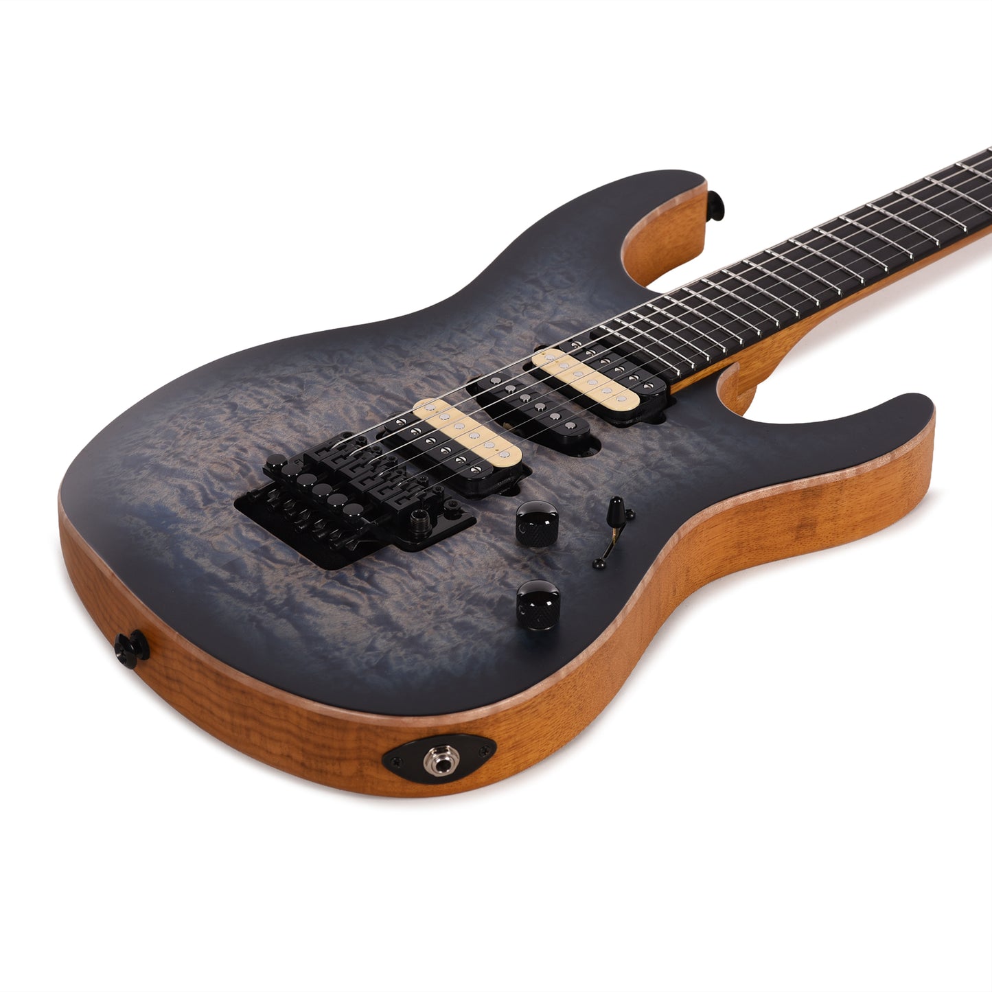 Suhr Custom Modern Faded Trans Whale Blue Burst w/CME-Selected Quilt Maple Top Electric Guitars / Solid Body