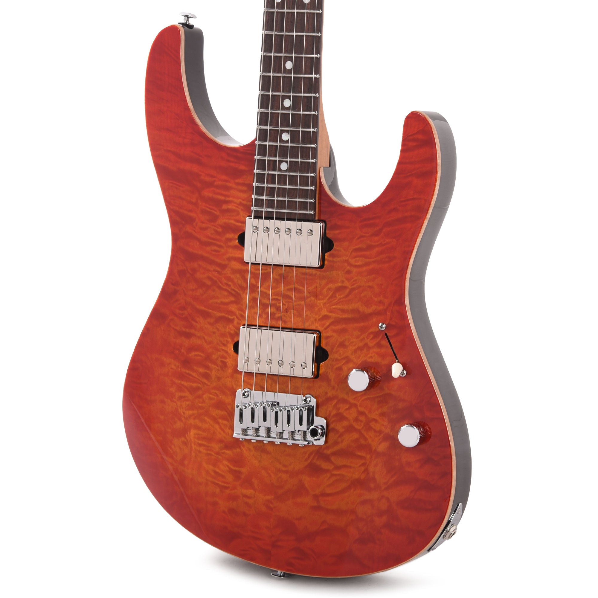 Suhr Custom Modern HH Quilted Maple/Mahogany Fireburst Electric Guitars / Solid Body