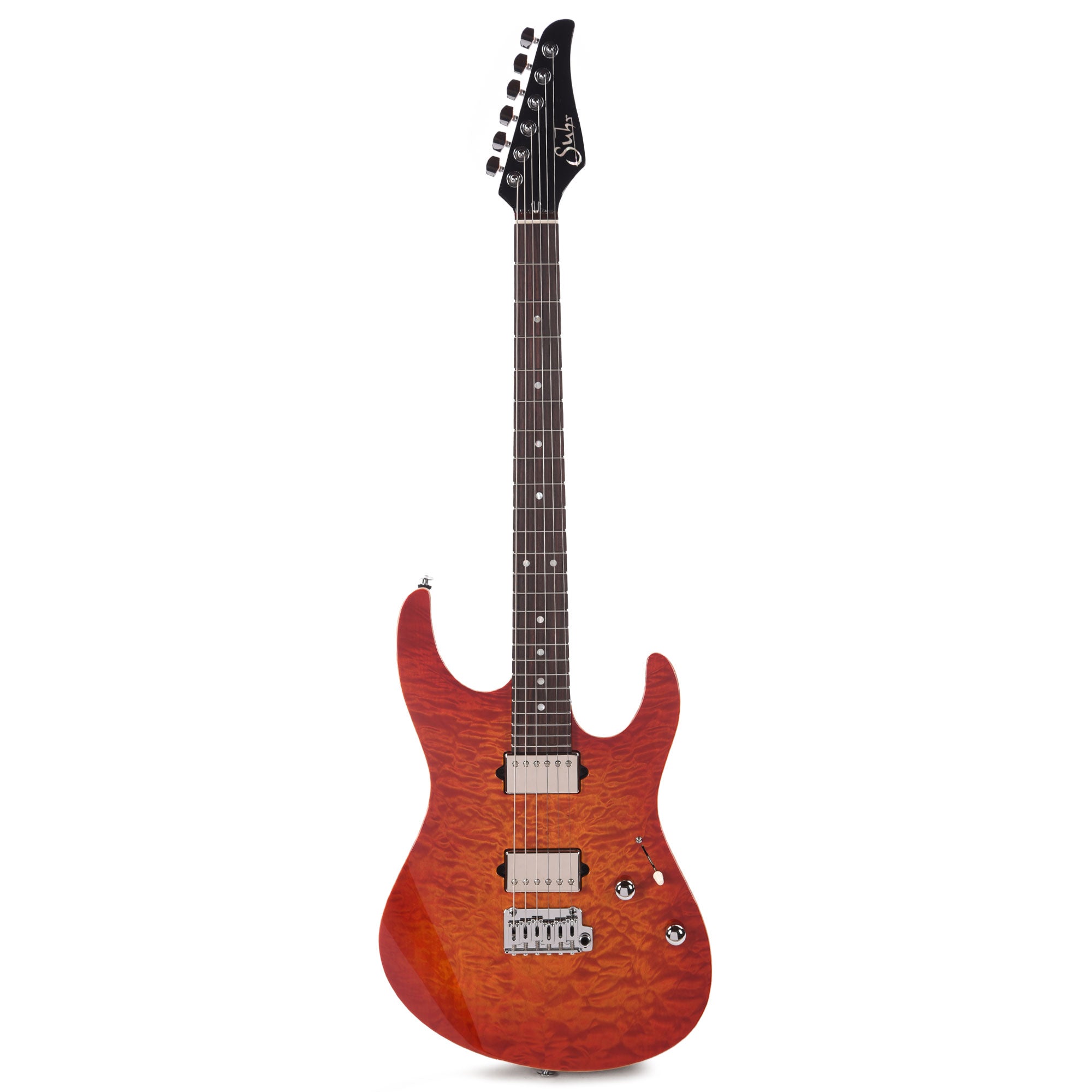 Suhr Custom Modern HH Quilted Maple/Mahogany Fireburst Electric Guitars / Solid Body