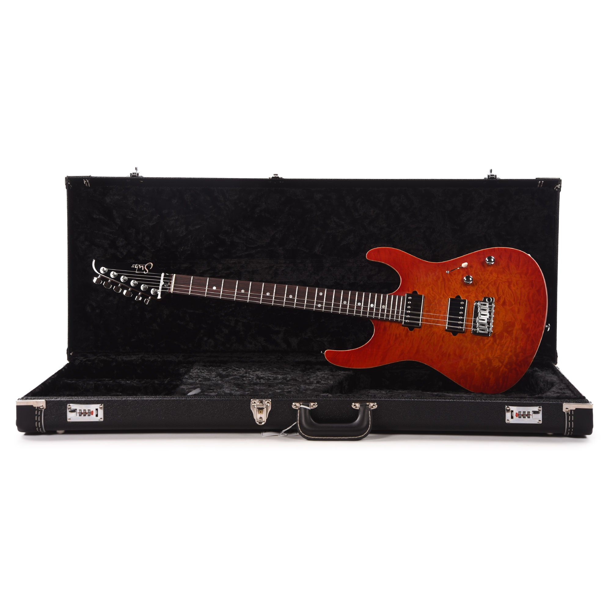 Suhr Custom Modern HH Quilted Maple/Mahogany Fireburst Electric Guitars / Solid Body