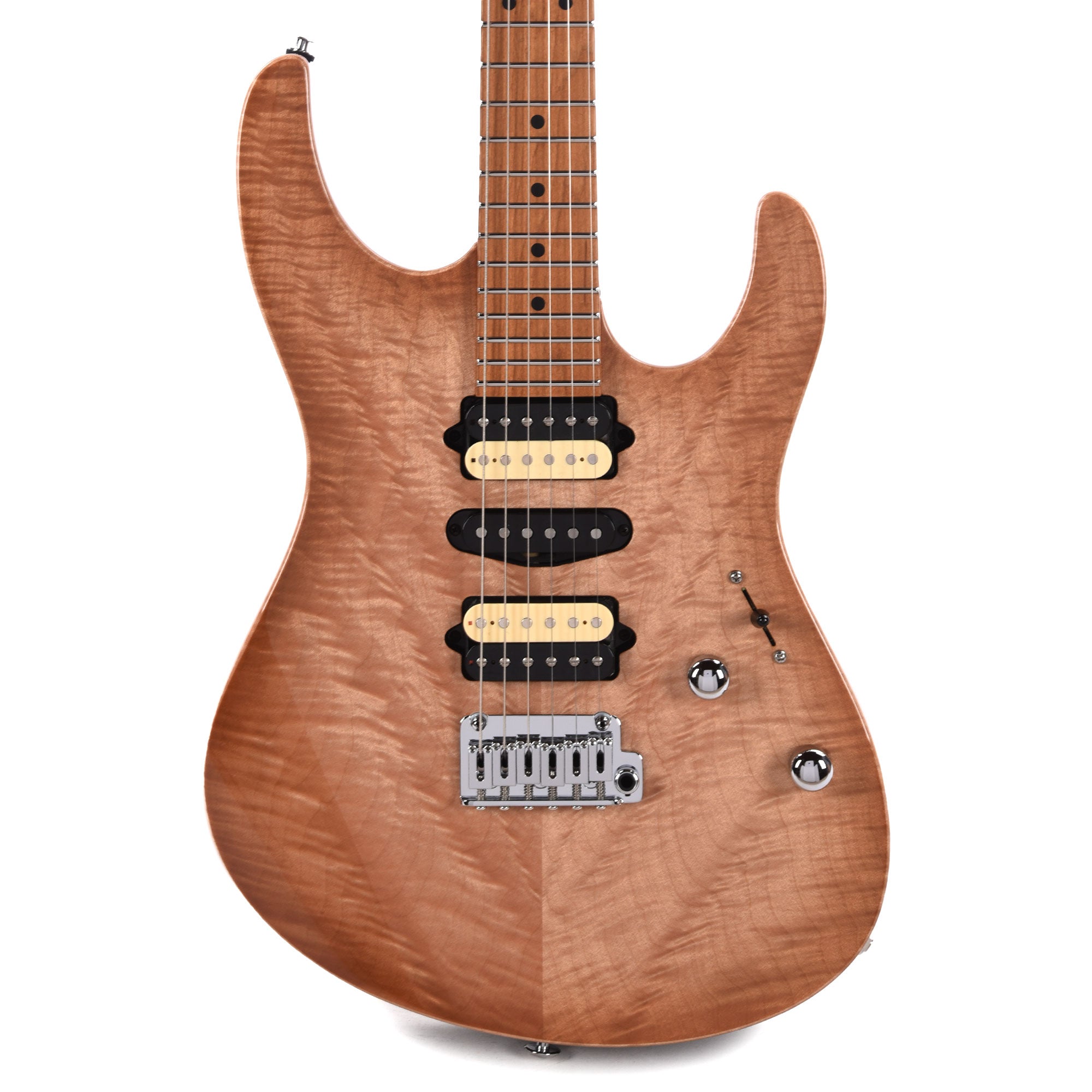 Suhr Custom Modern HSH Angel Quilt Maple Natural Burst w/Roasted