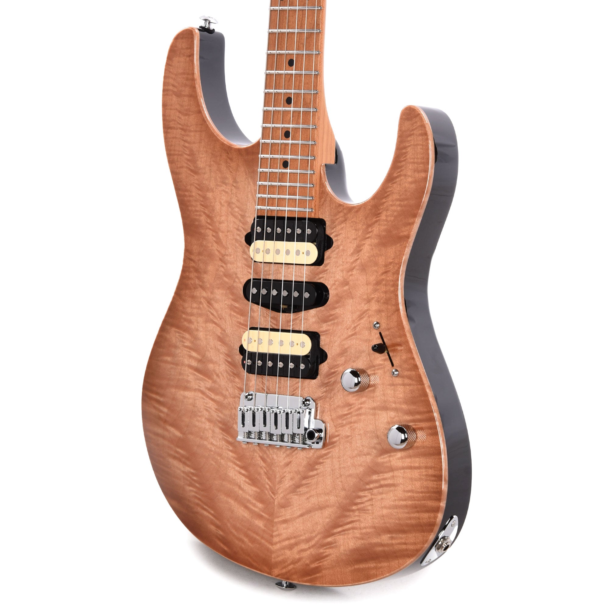 Suhr Custom Modern HSH Angel Quilt Maple Natural Burst w/Roasted