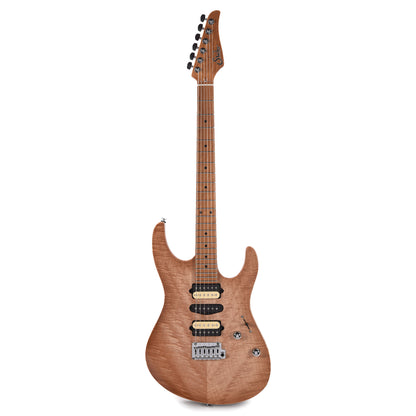 Suhr Custom Modern HSH Angel Quilt Maple Natural Burst w/Roasted Maple Neck Electric Guitars / Solid Body