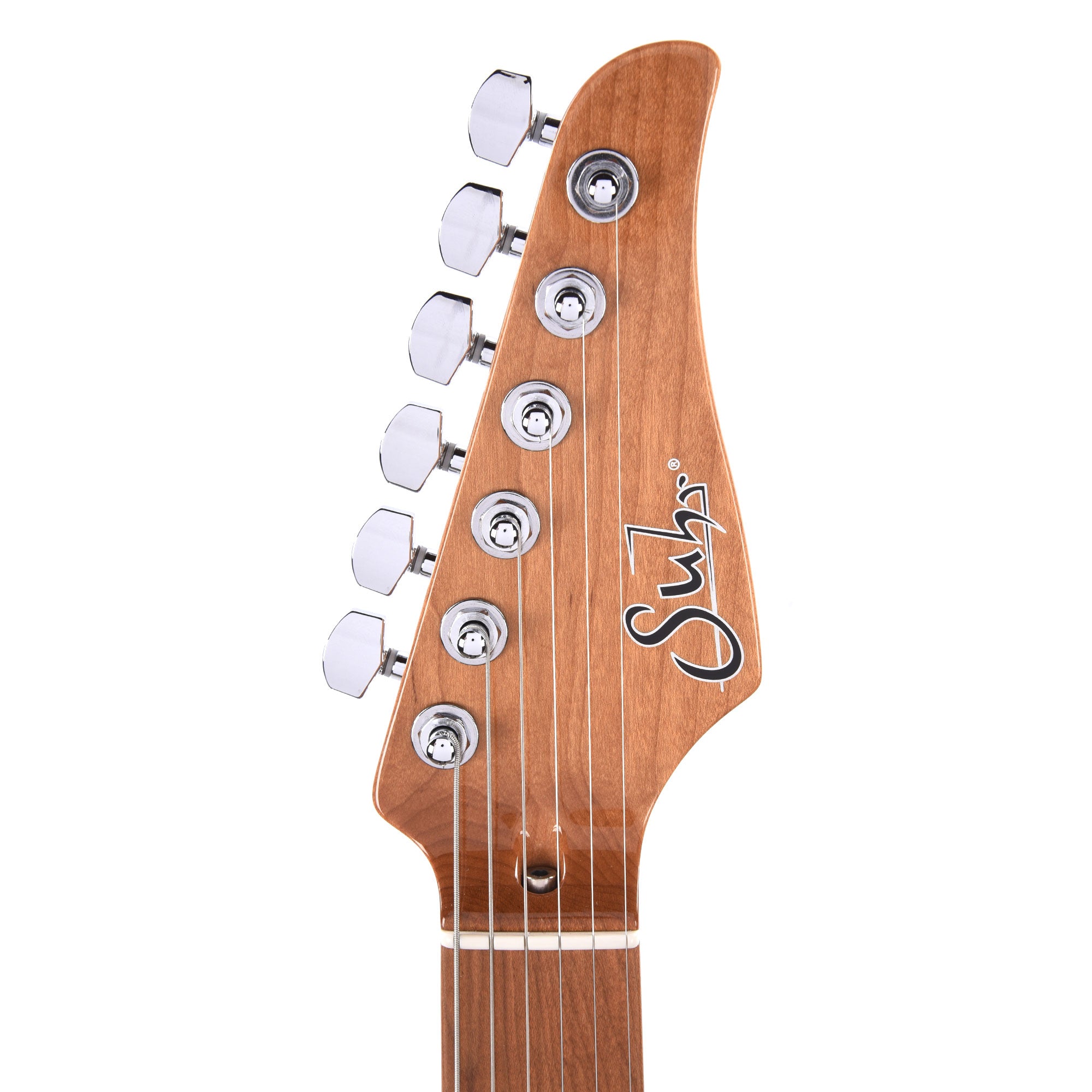 Suhr Custom Modern HSH Angel Quilt Maple Natural Burst w/Roasted Maple Neck Electric Guitars / Solid Body