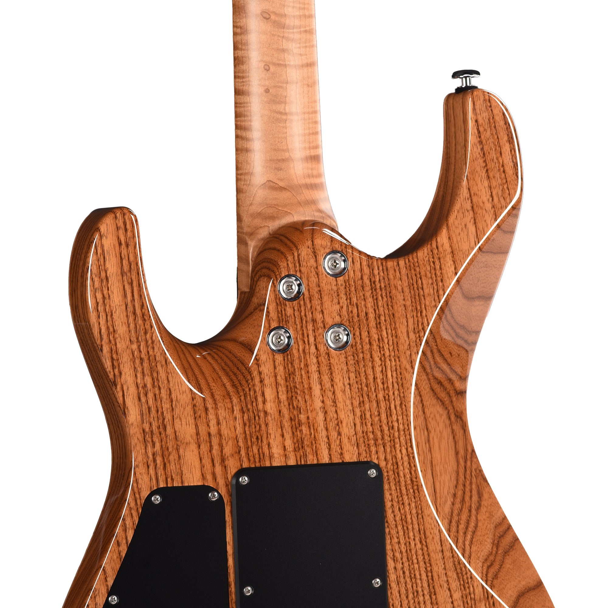 Suhr Custom Modern HSH Spalted Maple/Mahogany Dark Brown Burst w/Roasted Flame Maple Neck Electric Guitars / Solid Body