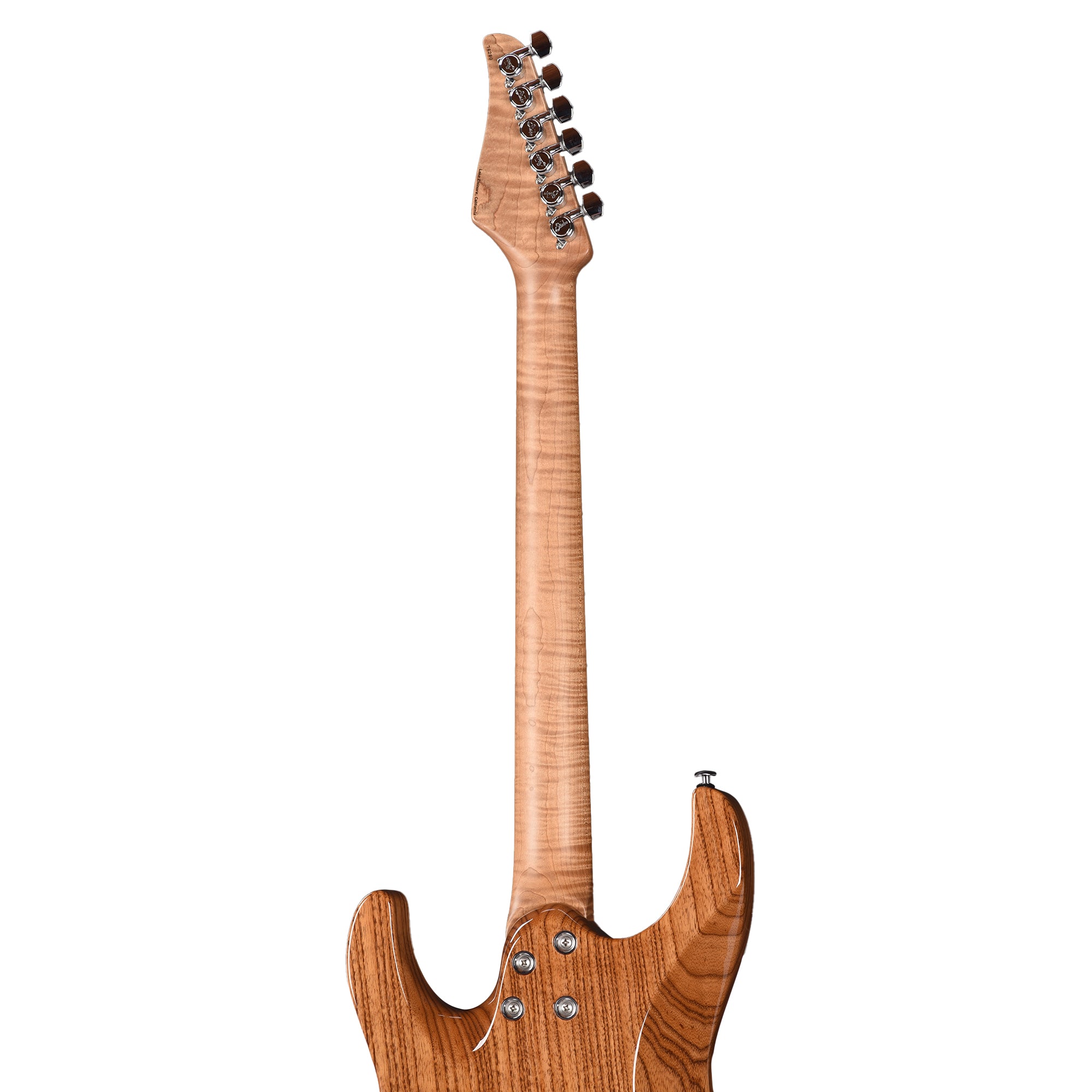 Suhr Custom Modern HSH Spalted Maple/Mahogany Dark Brown Burst w/Roasted Flame Maple Neck Electric Guitars / Solid Body