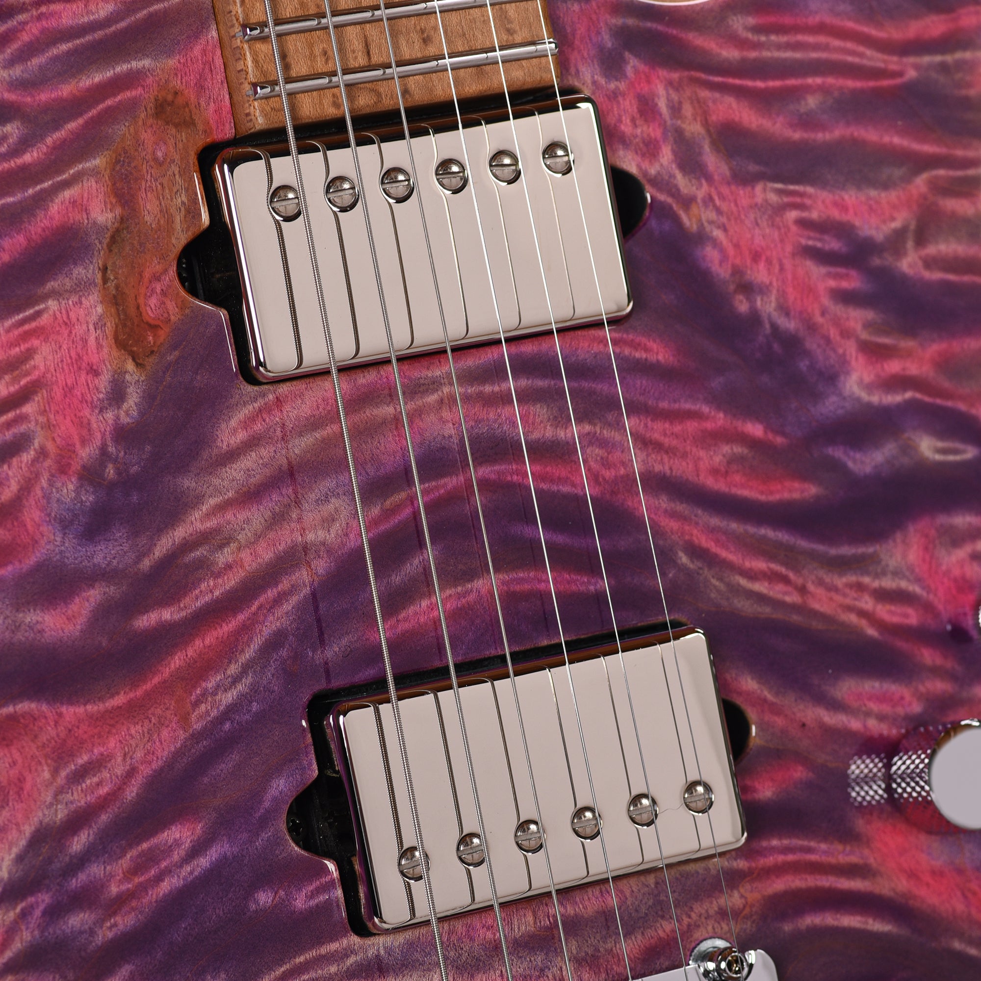 Suhr Custom Modern Pink Algae w/CME-Selected Burl Maple Top Electric Guitars / Solid Body