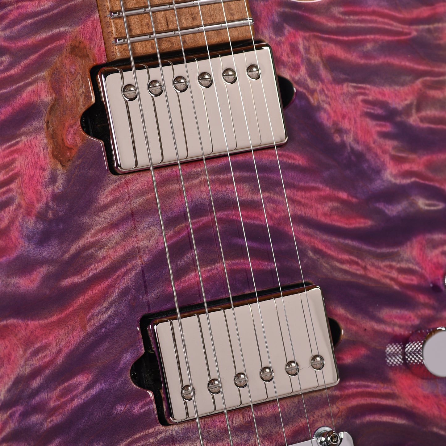 Suhr Custom Modern Pink Algae w/CME-Selected Burl Maple Top Electric Guitars / Solid Body