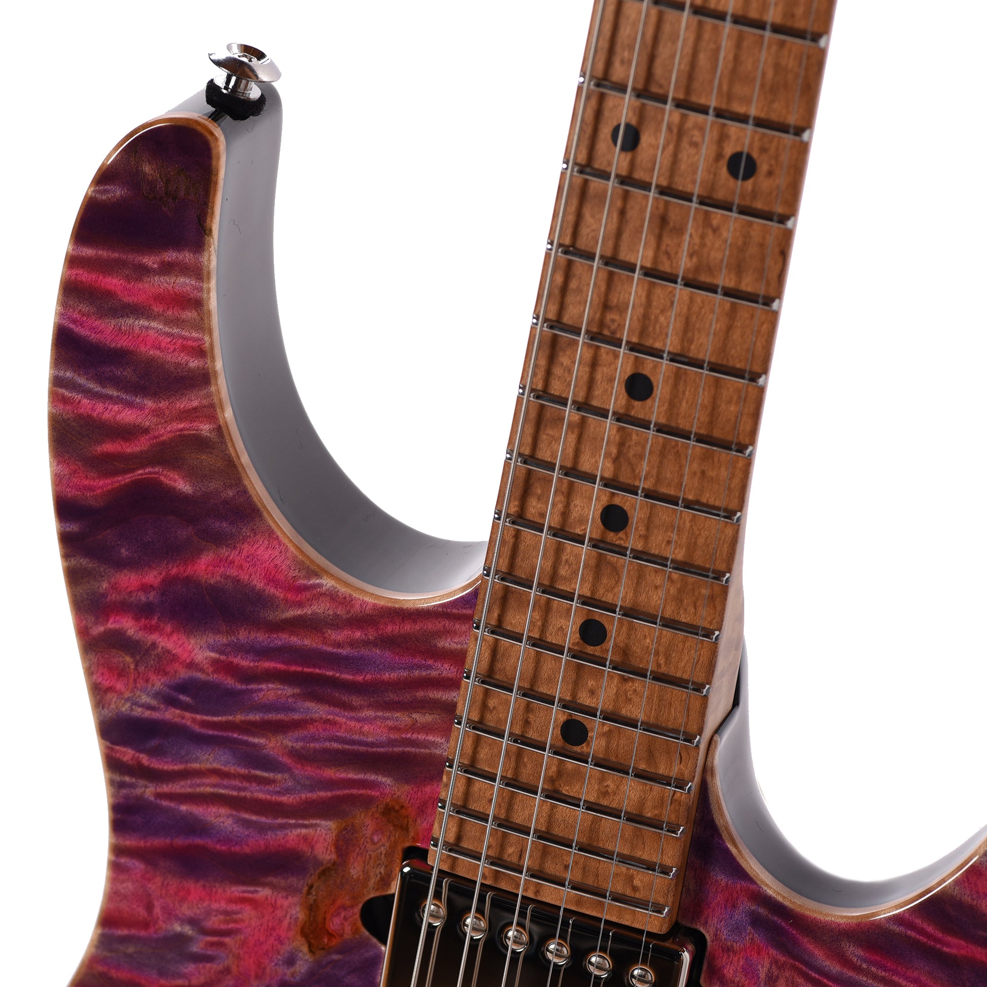 Suhr Custom Modern Pink Algae w/CME-Selected Burl Maple Top Electric Guitars / Solid Body
