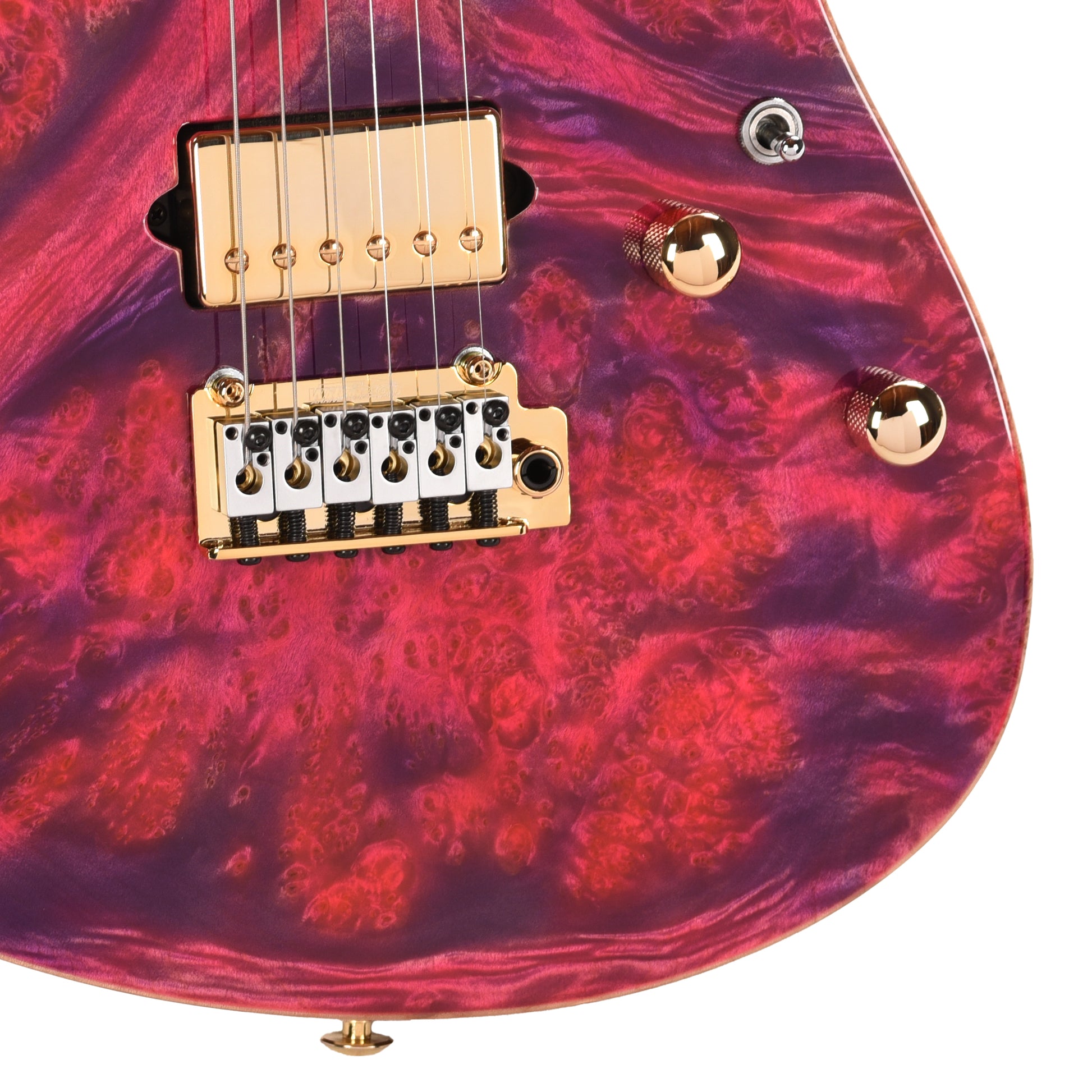 Suhr Custom Modern Pink Algae w/CME-Selected Waterfall Burl Maple Top Electric Guitars / Solid Body