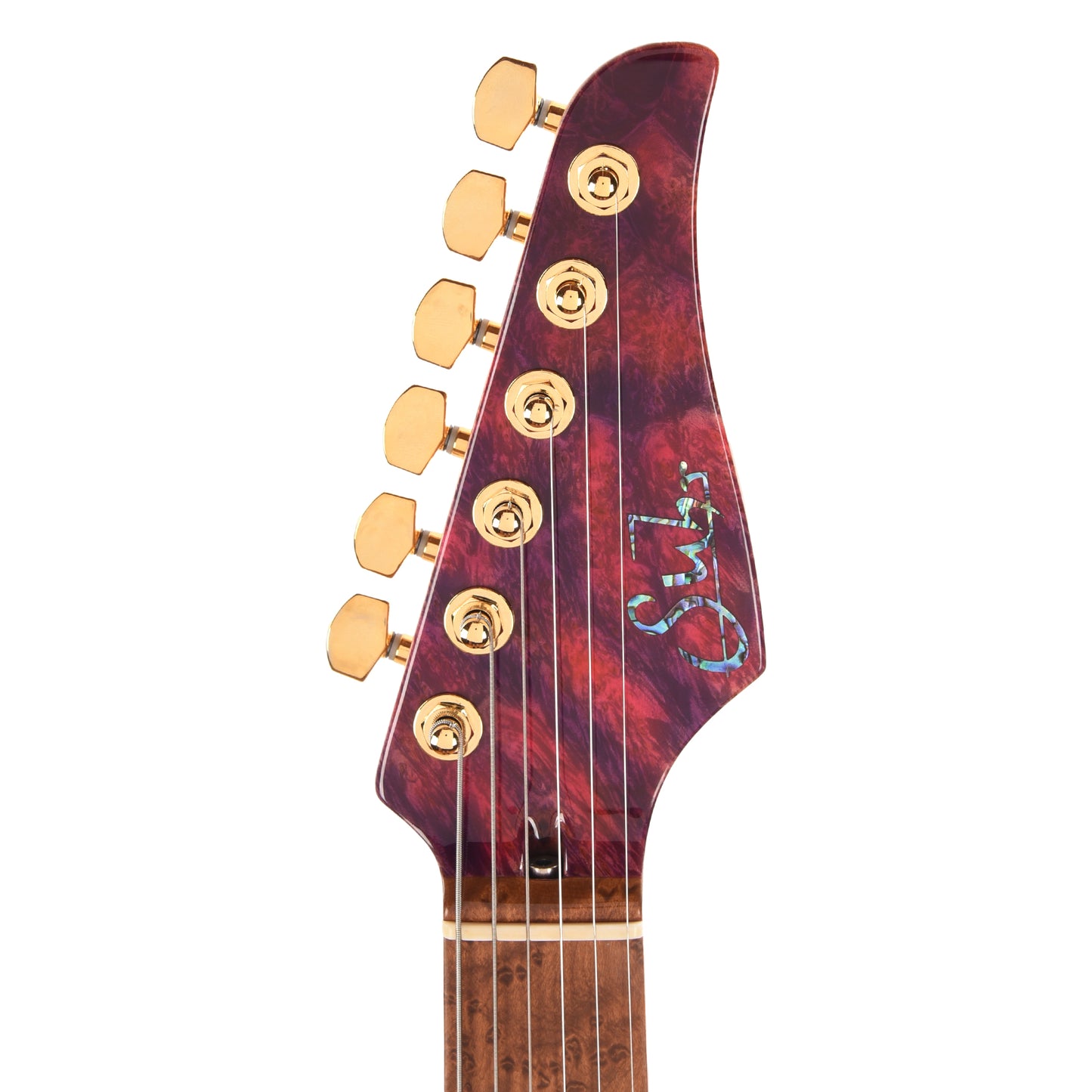 Suhr Custom Modern Pink Algae w/CME-Selected Waterfall Burl Maple Top Electric Guitars / Solid Body