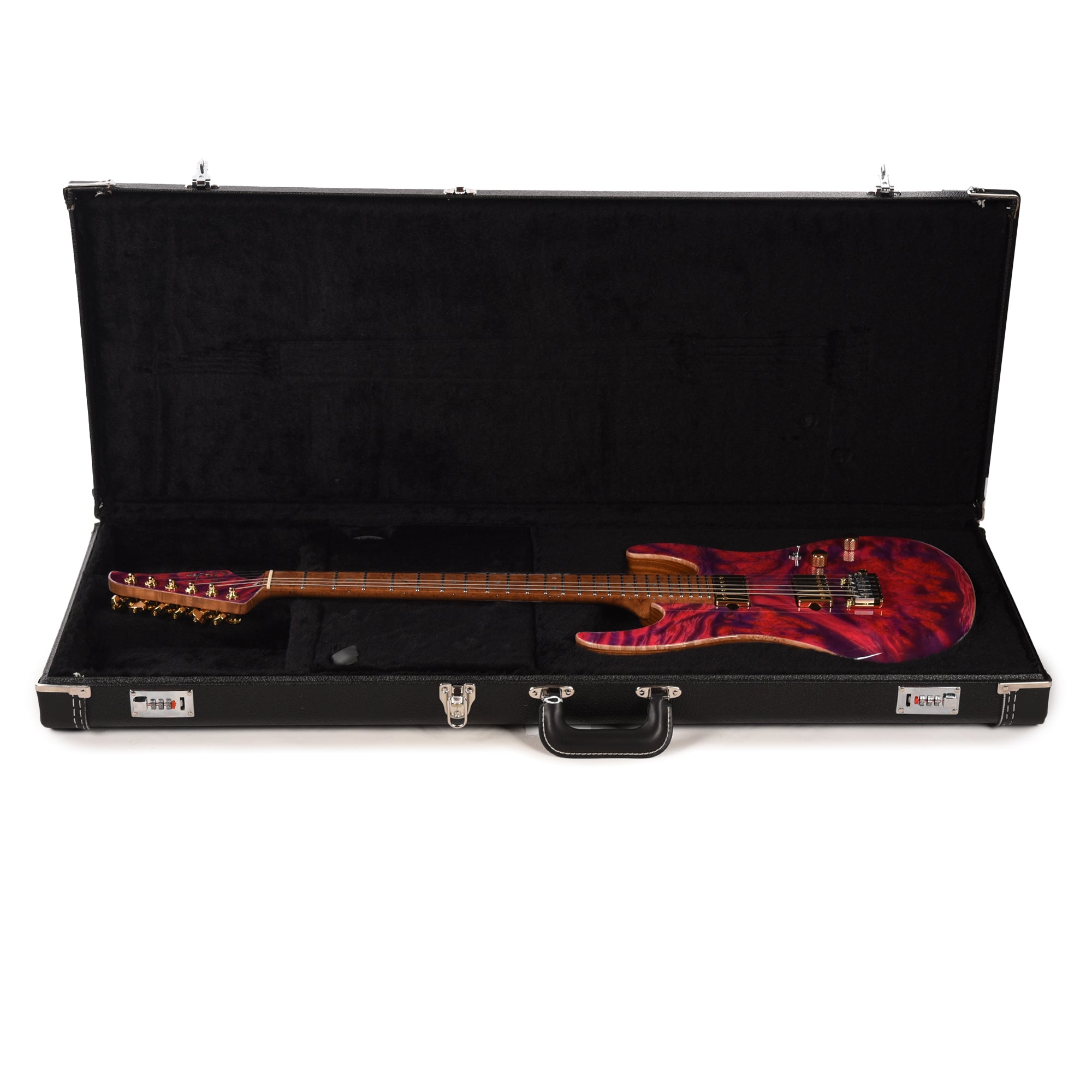 Suhr Custom Modern Pink Algae w/CME-Selected Waterfall Burl Maple Top Electric Guitars / Solid Body