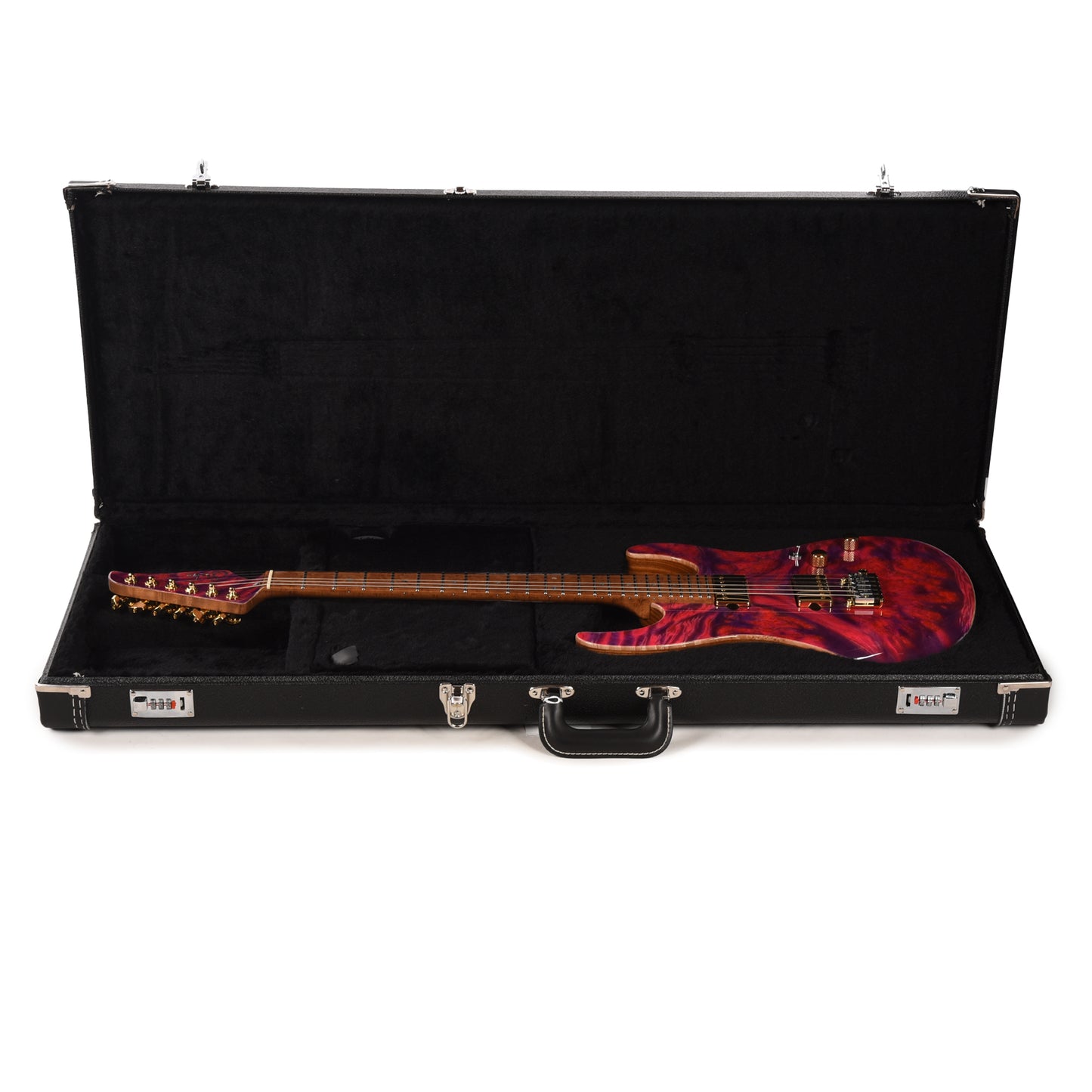 Suhr Custom Modern Pink Algae w/CME-Selected Waterfall Burl Maple Top Electric Guitars / Solid Body