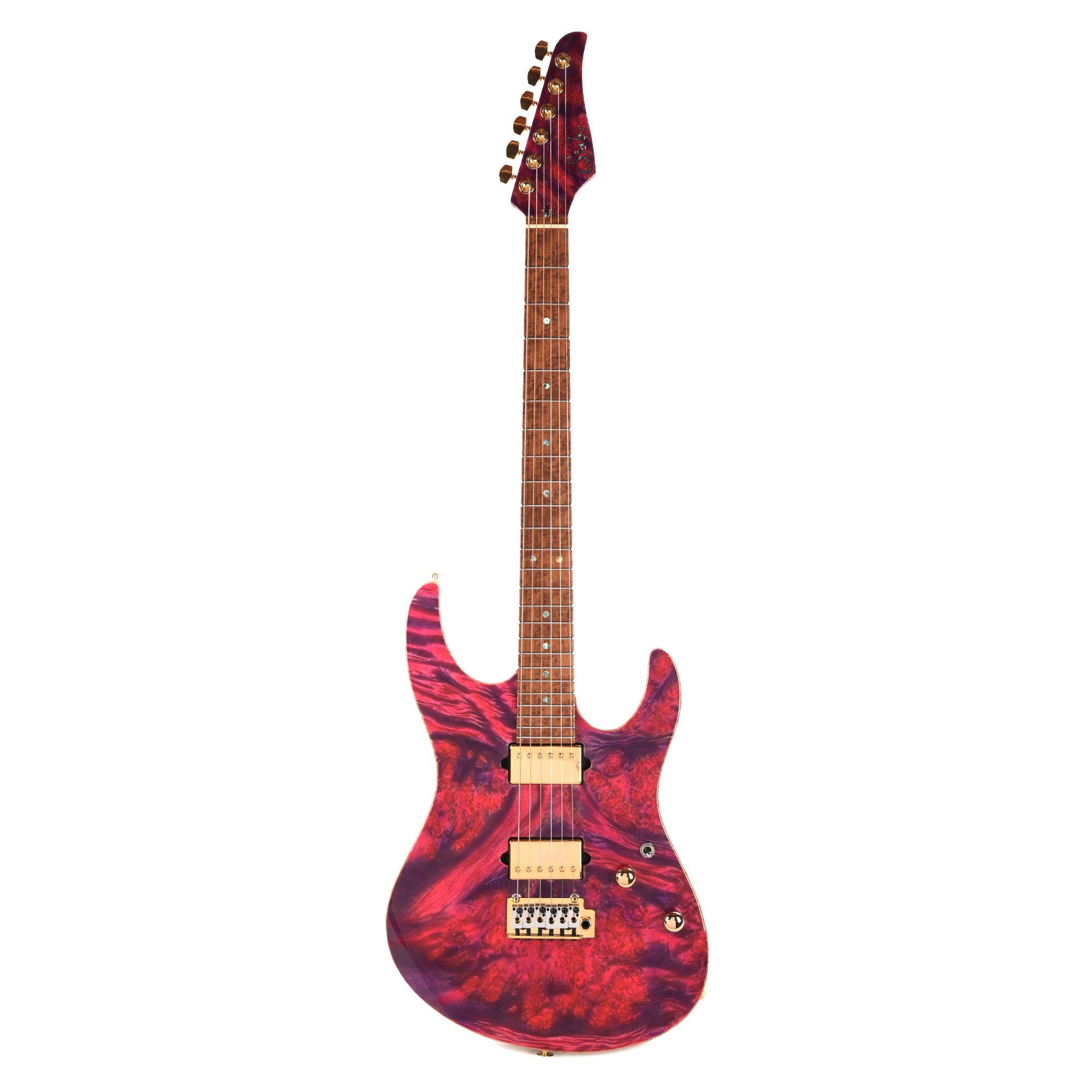 Suhr Custom Modern Pink Algae w/CME-Selected Waterfall Burl Maple Top Electric Guitars / Solid Body